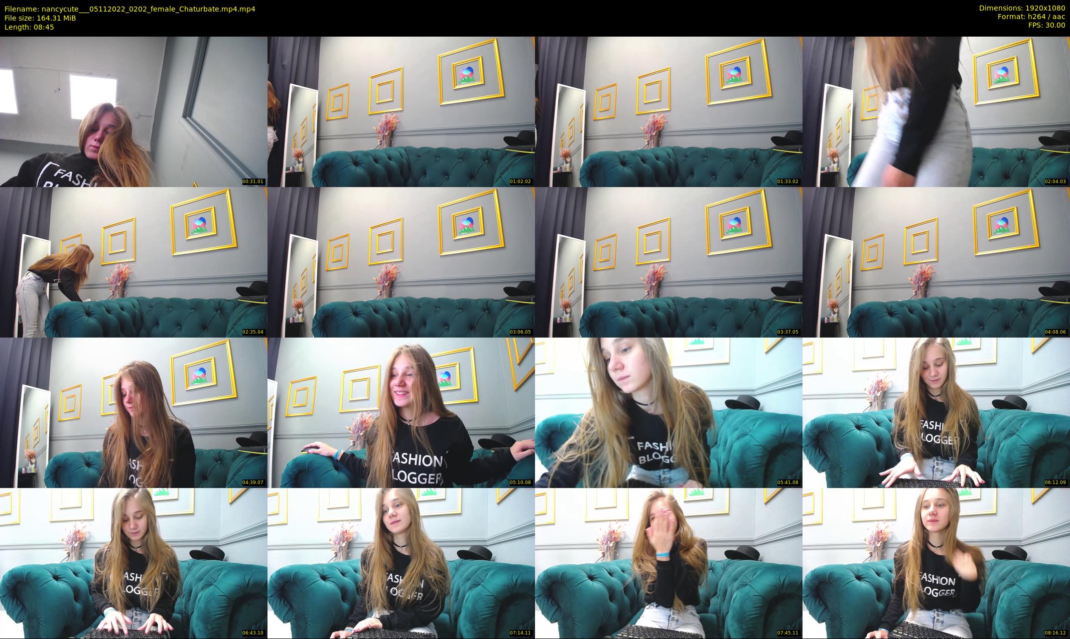 nancycute__ — 9 minute Chaturbate female cam show recording, 1080p, Nov 5, 2022
