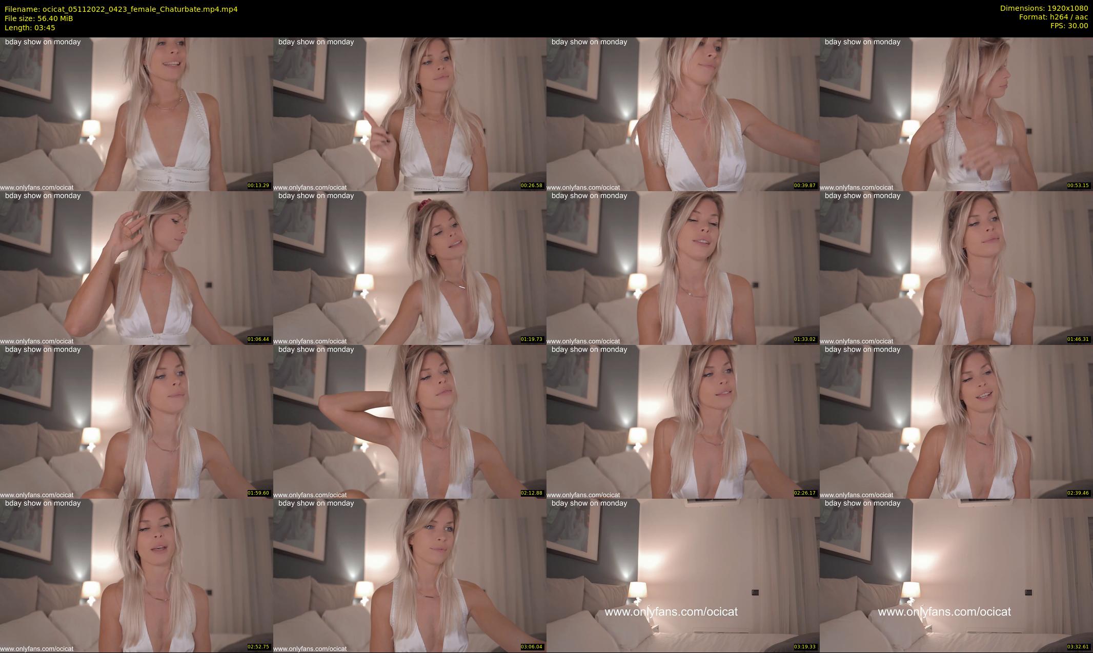 ocicat — 4 minute Chaturbate female cam show recording, 1080p, Nov 5, 2022