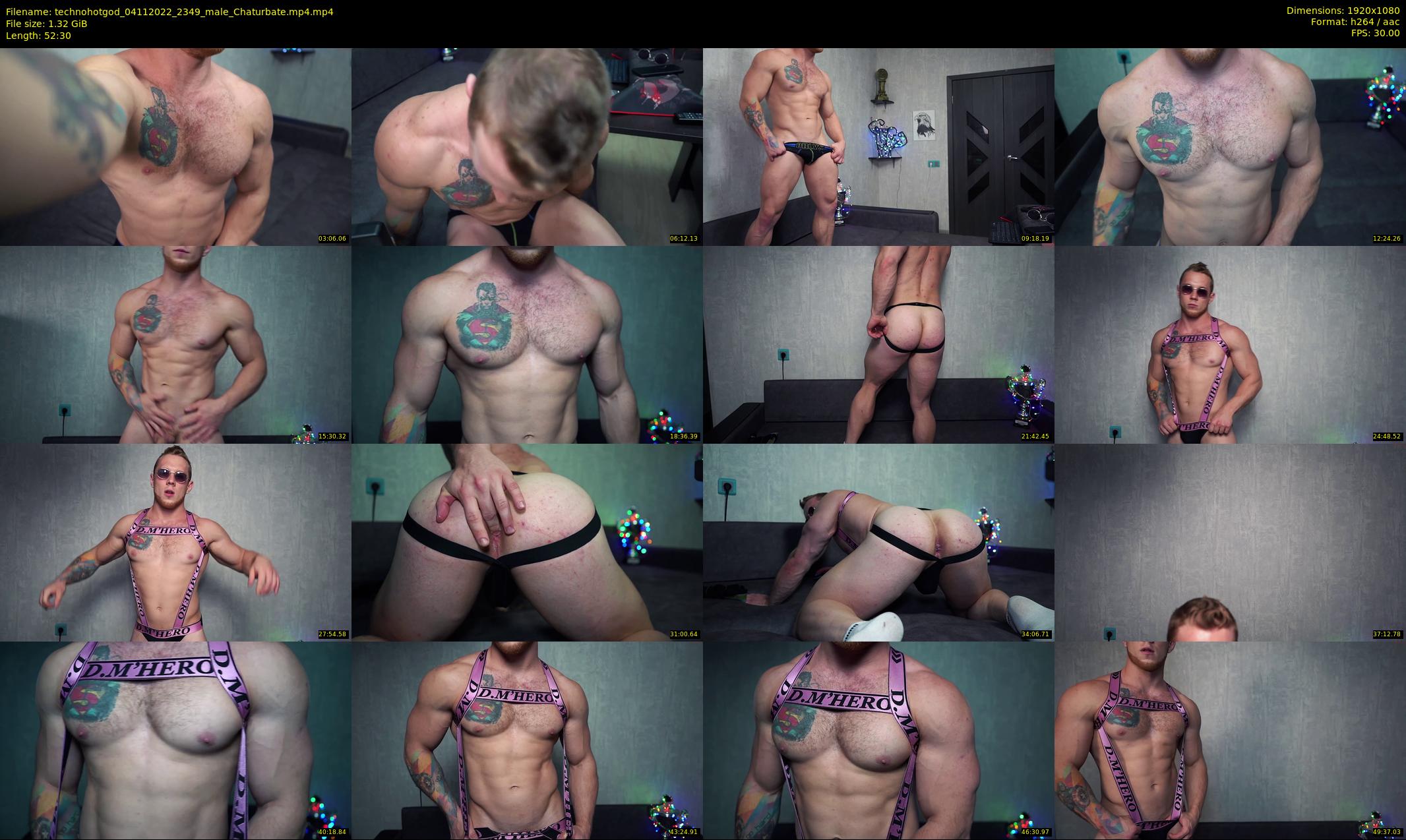 technohotgod — 53 minute Chaturbate male cam show recording, 1080p, Nov 4, 2022