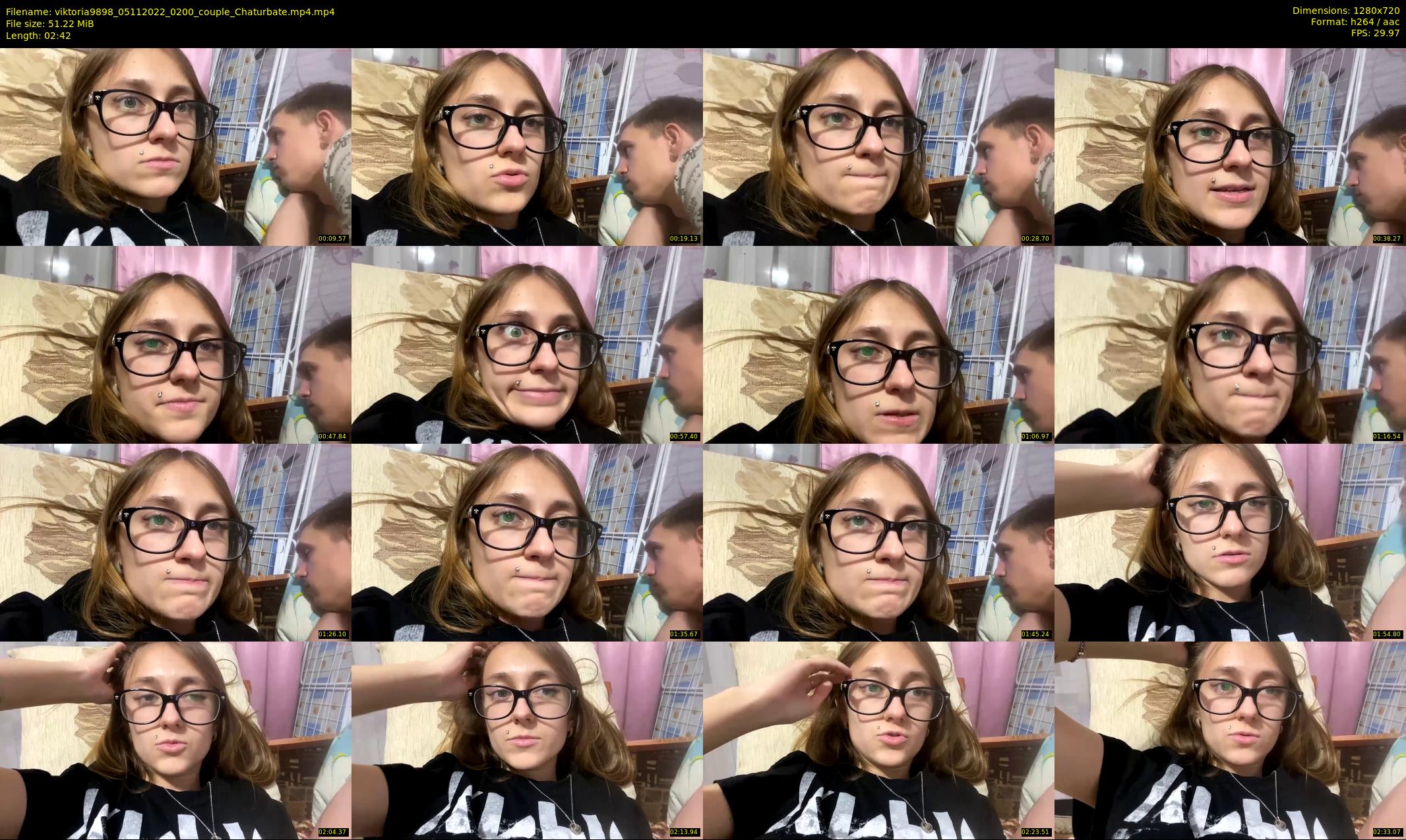 viktoria9898 — 3 minute Chaturbate couple cam show recording, 720p, Nov 5, 2022