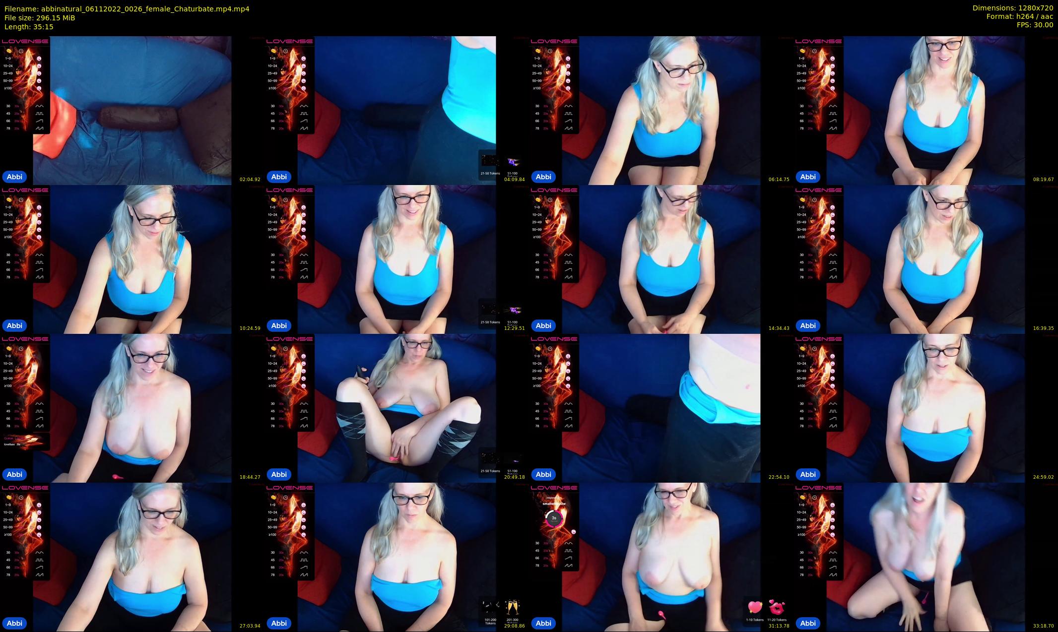 abbinatural — 36 minute Chaturbate female cam show recording, 720p, Nov 6, 2022