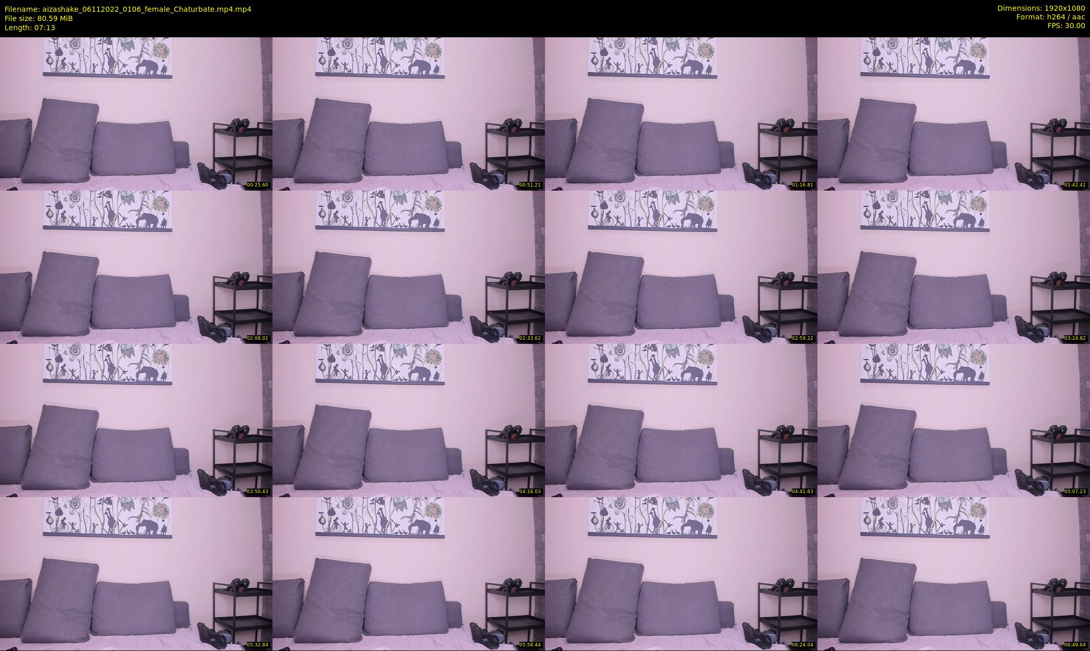 aizashake — 8 minute Chaturbate female cam show recording, 1080p, Nov 6, 2022