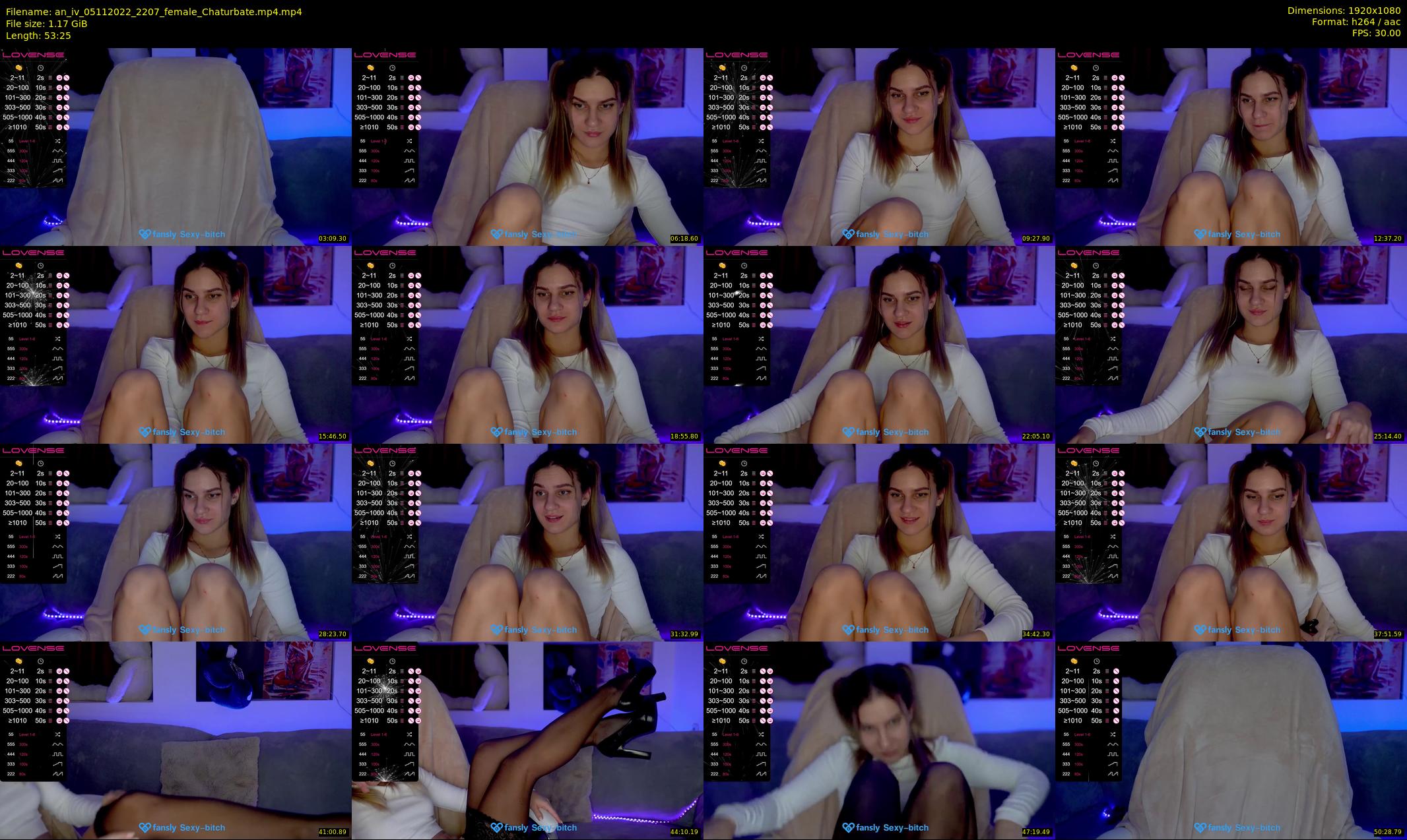 an_iv — 54 minute Chaturbate female cam show recording, 1080p, Nov 5, 2022