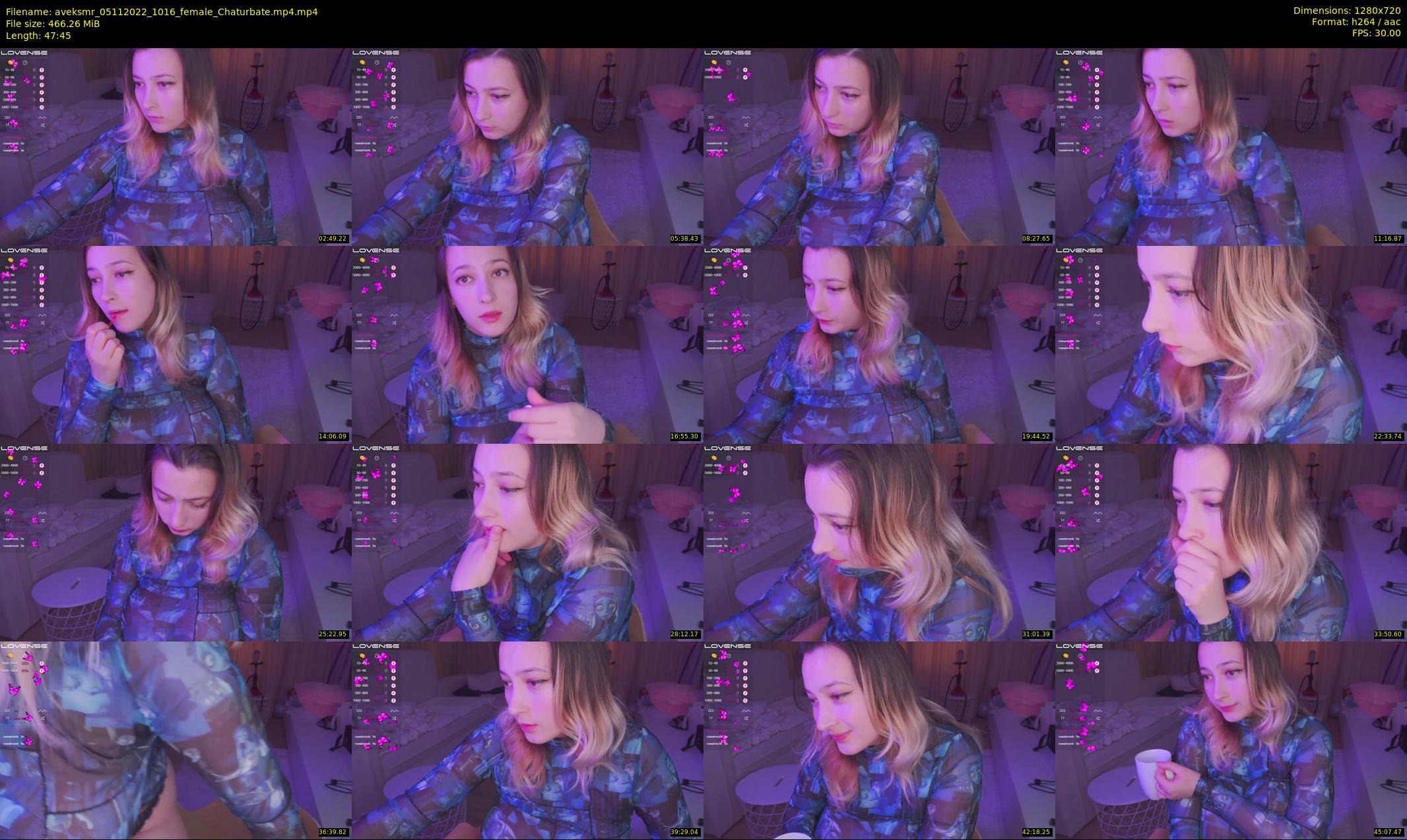 aveksmr — 48 minute Chaturbate couple cam show recording, 720p, Nov 5, 2022