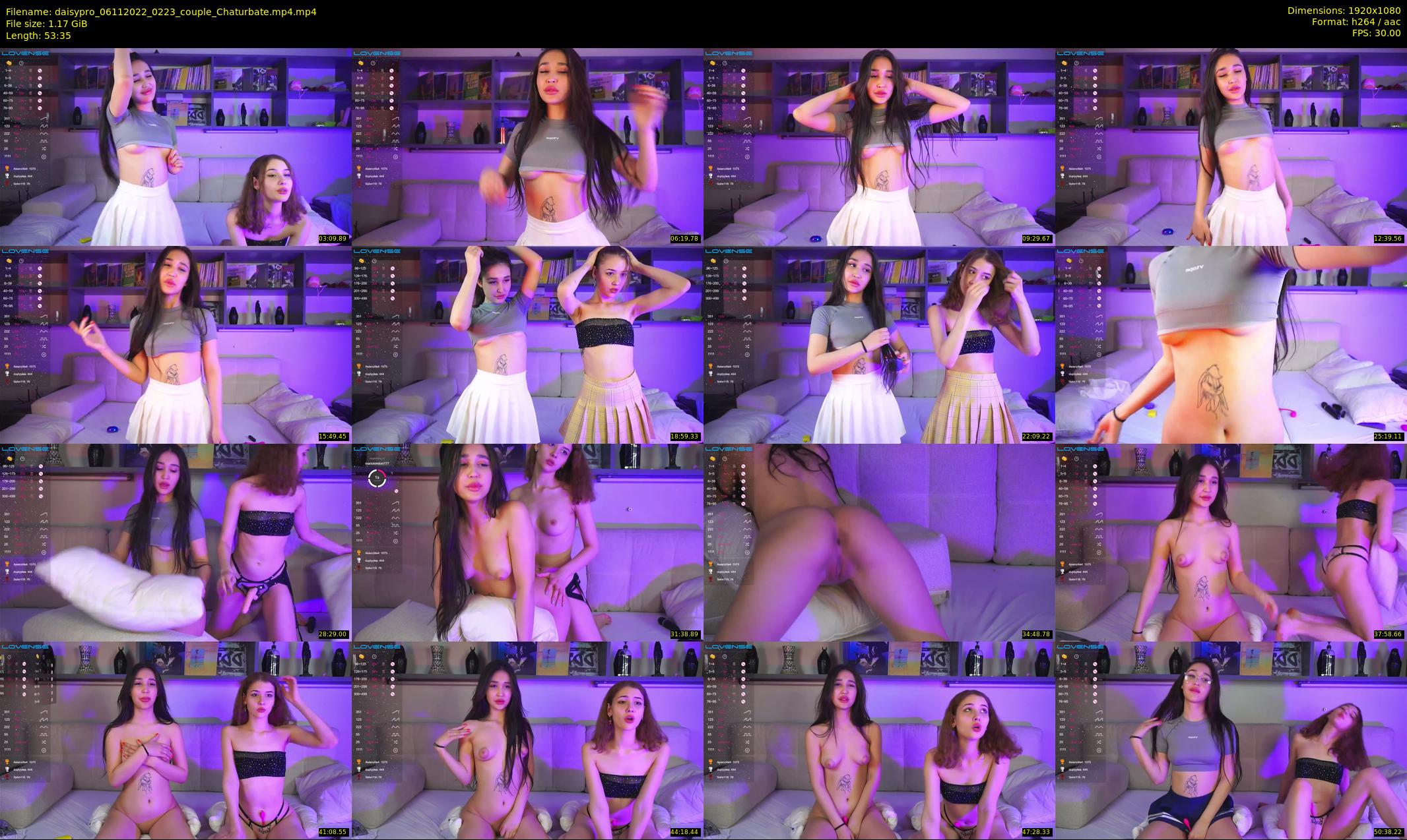 daisypro — 54 minute Chaturbate couple cam show recording, 1080p, Nov 6, 2022