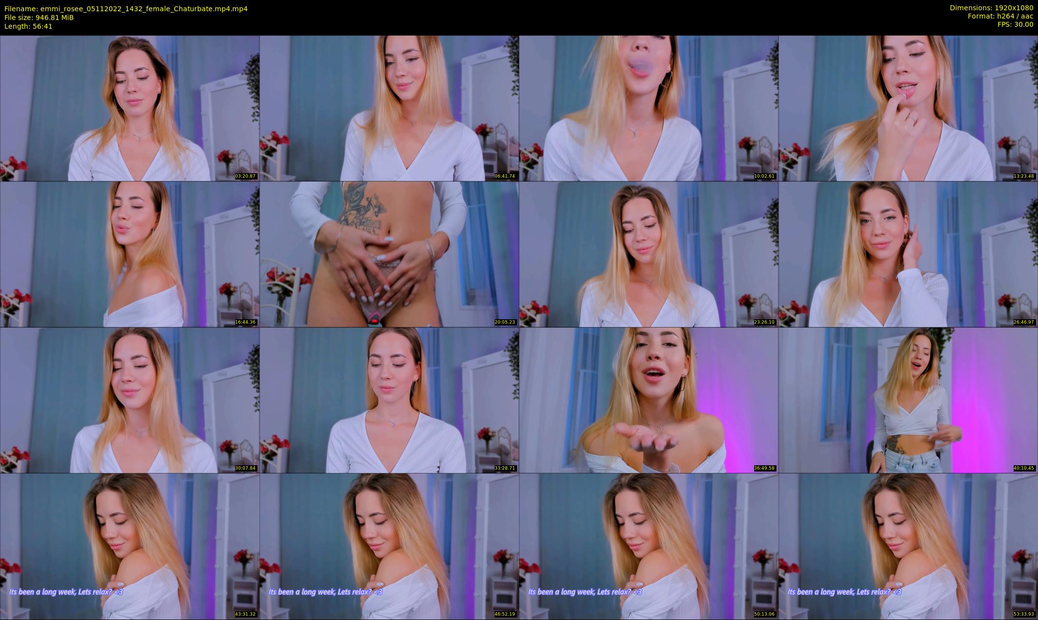 emmi_rosee — 57 minute Chaturbate female cam show recording, 1080p, Nov 5, 2022