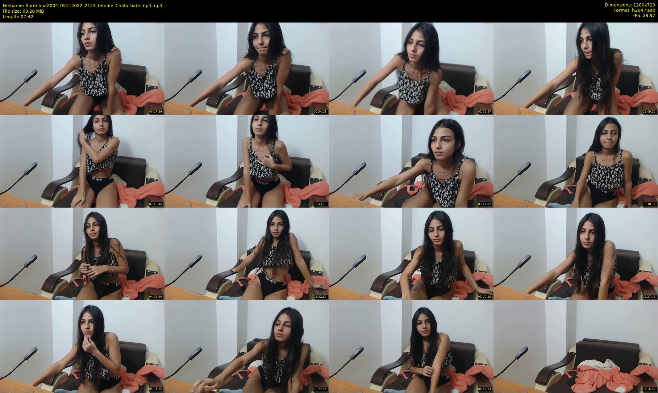 florentina2004 — 8 minute Chaturbate female cam show recording, 720p, Nov 5, 2022