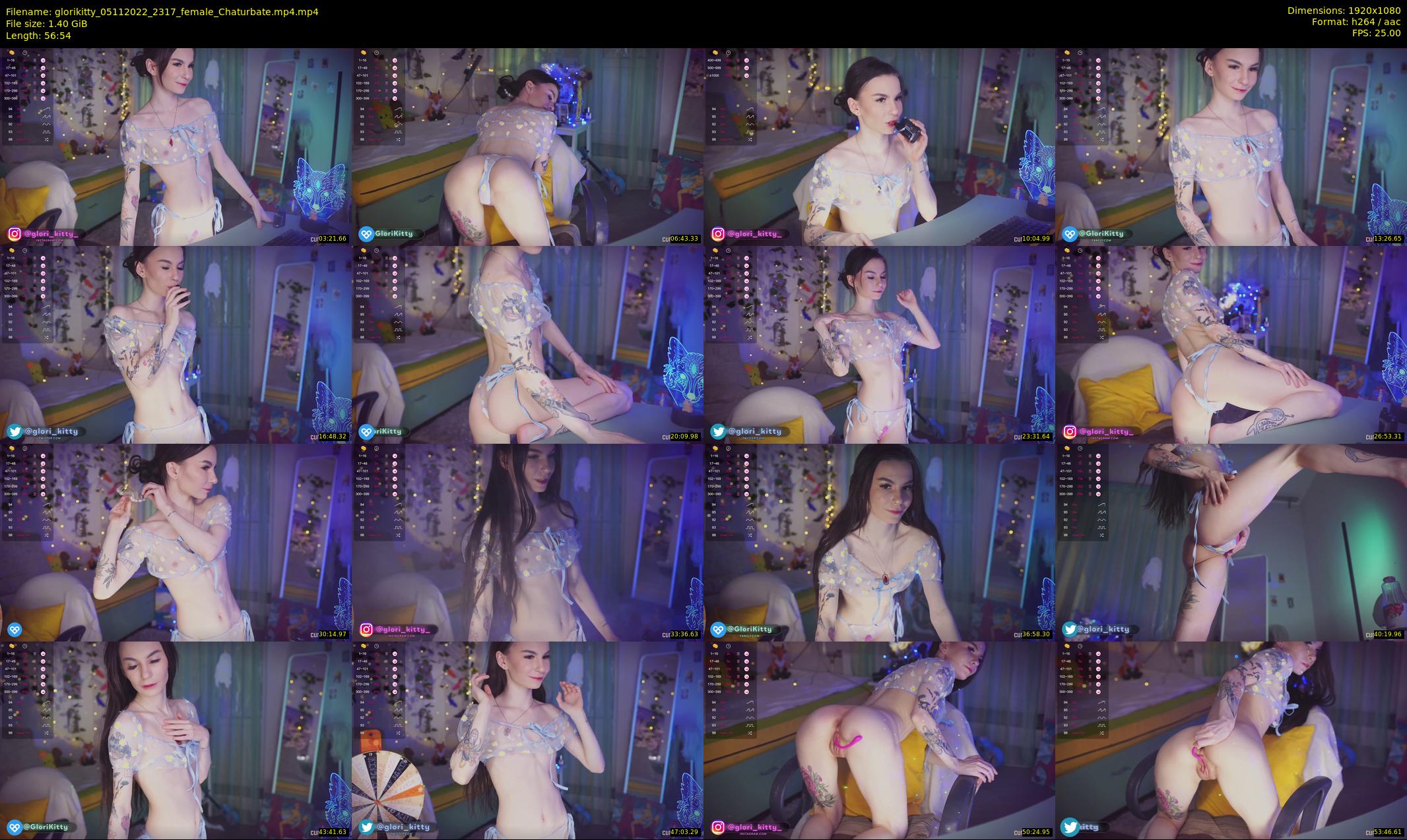 glorikitty — 57 minute Chaturbate female cam show recording, 1080p, Nov 5, 2022