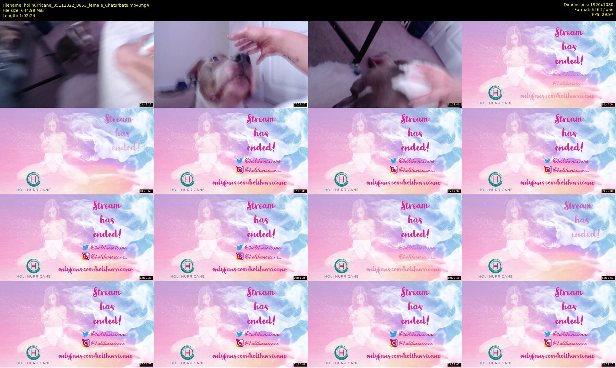 holihurricane — 63 minute Chaturbate female cam show recording, 1080p, Nov 5, 2022
