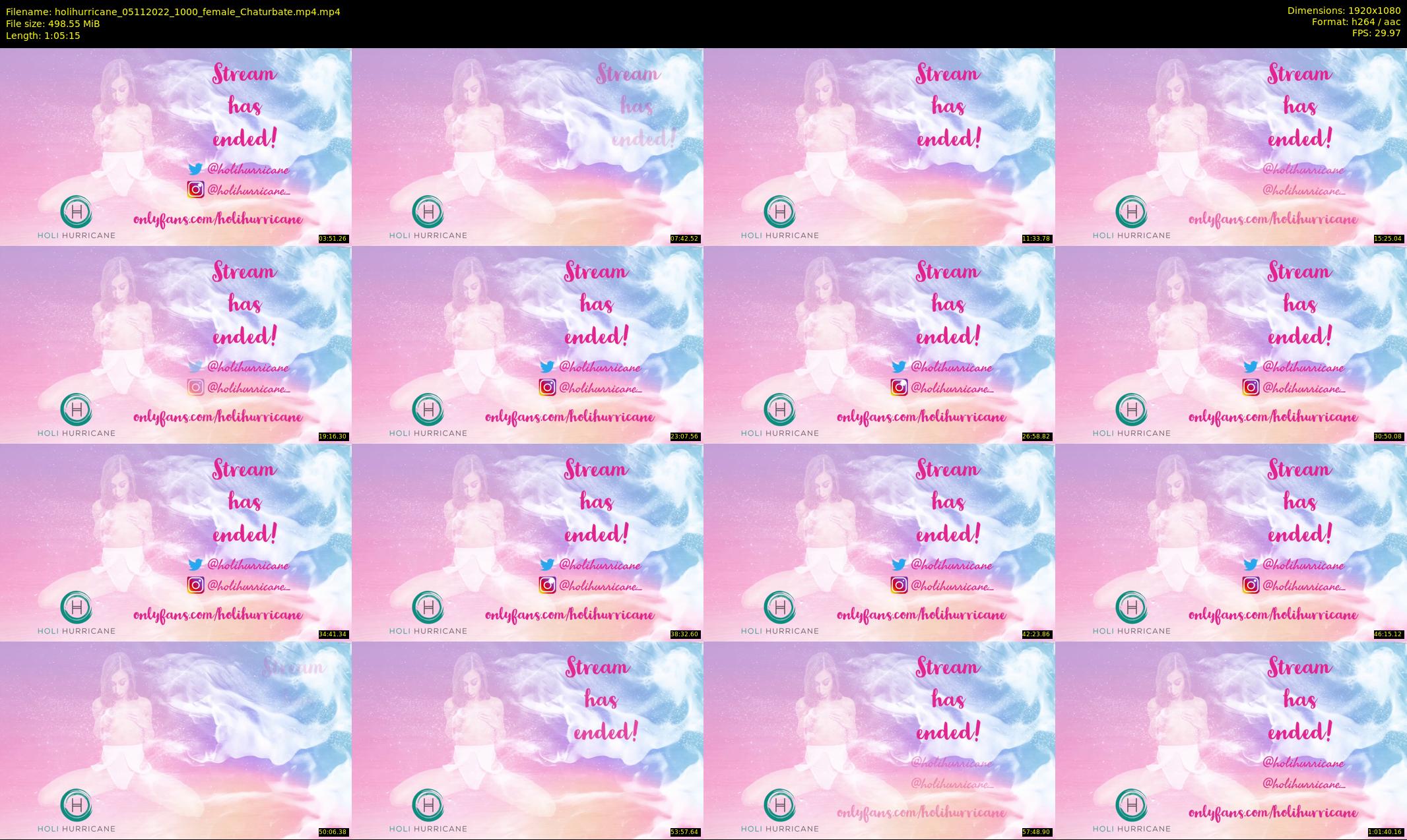holihurricane — 66 minute Chaturbate female cam show recording, 1080p, Nov 5, 2022