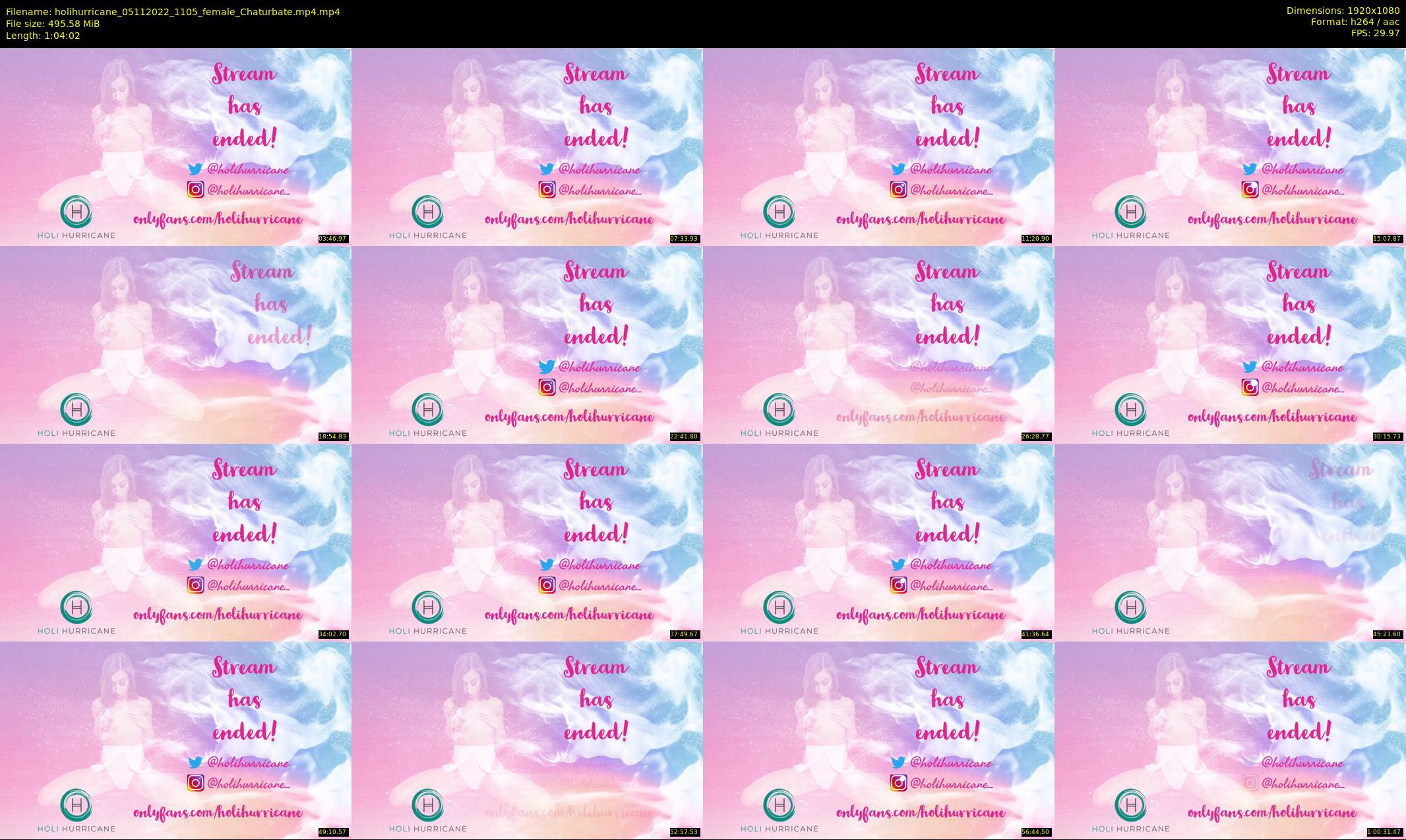 holihurricane — 65 minute Chaturbate female cam show recording, 1080p, Nov 5, 2022