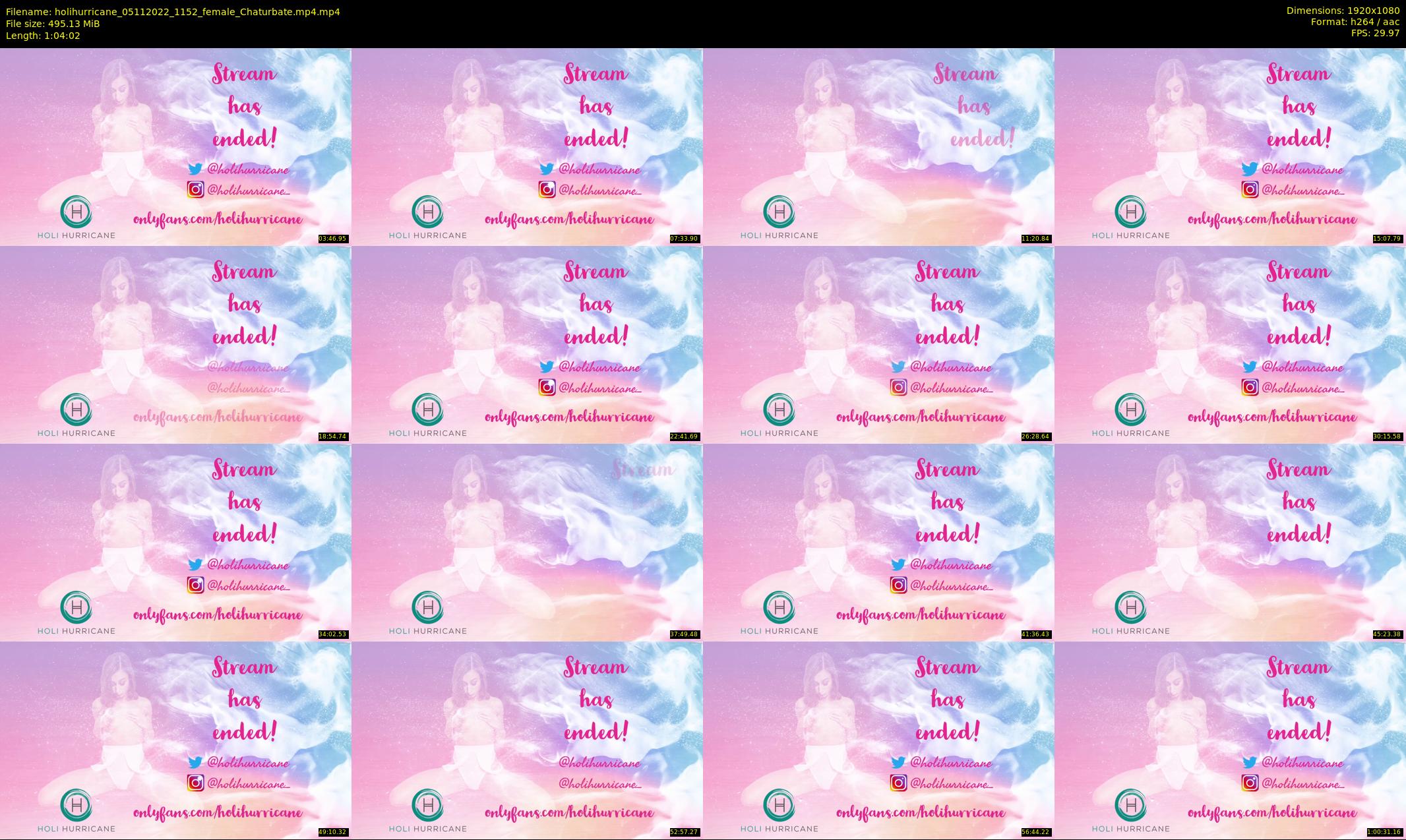 holihurricane — 65 minute Chaturbate female cam show recording, 1080p, Nov 5, 2022