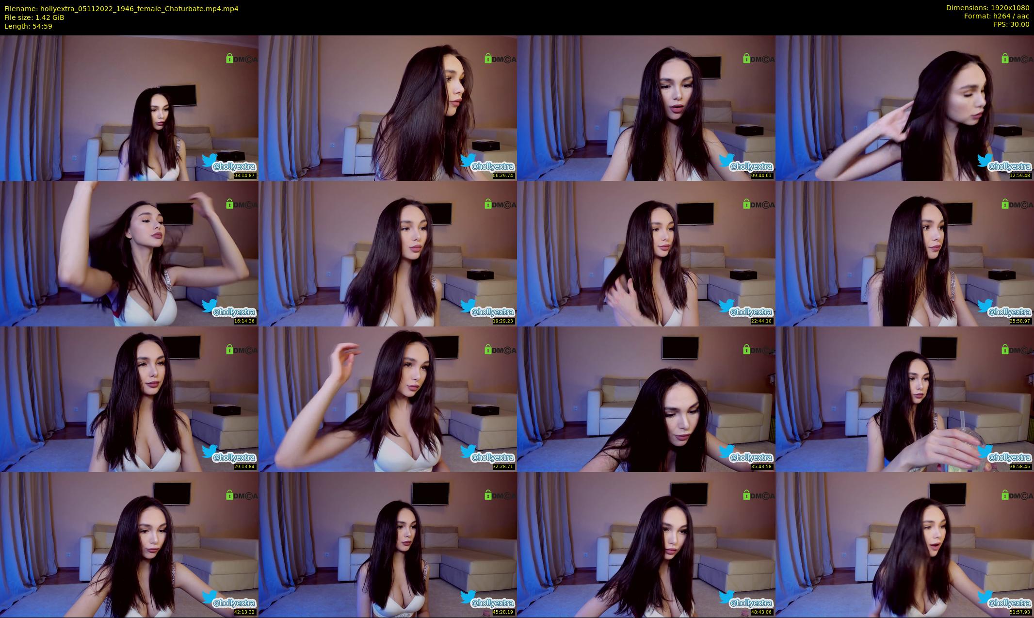 hollyextra — 55 minute Chaturbate female cam show recording, 1080p, Nov 5, 2022