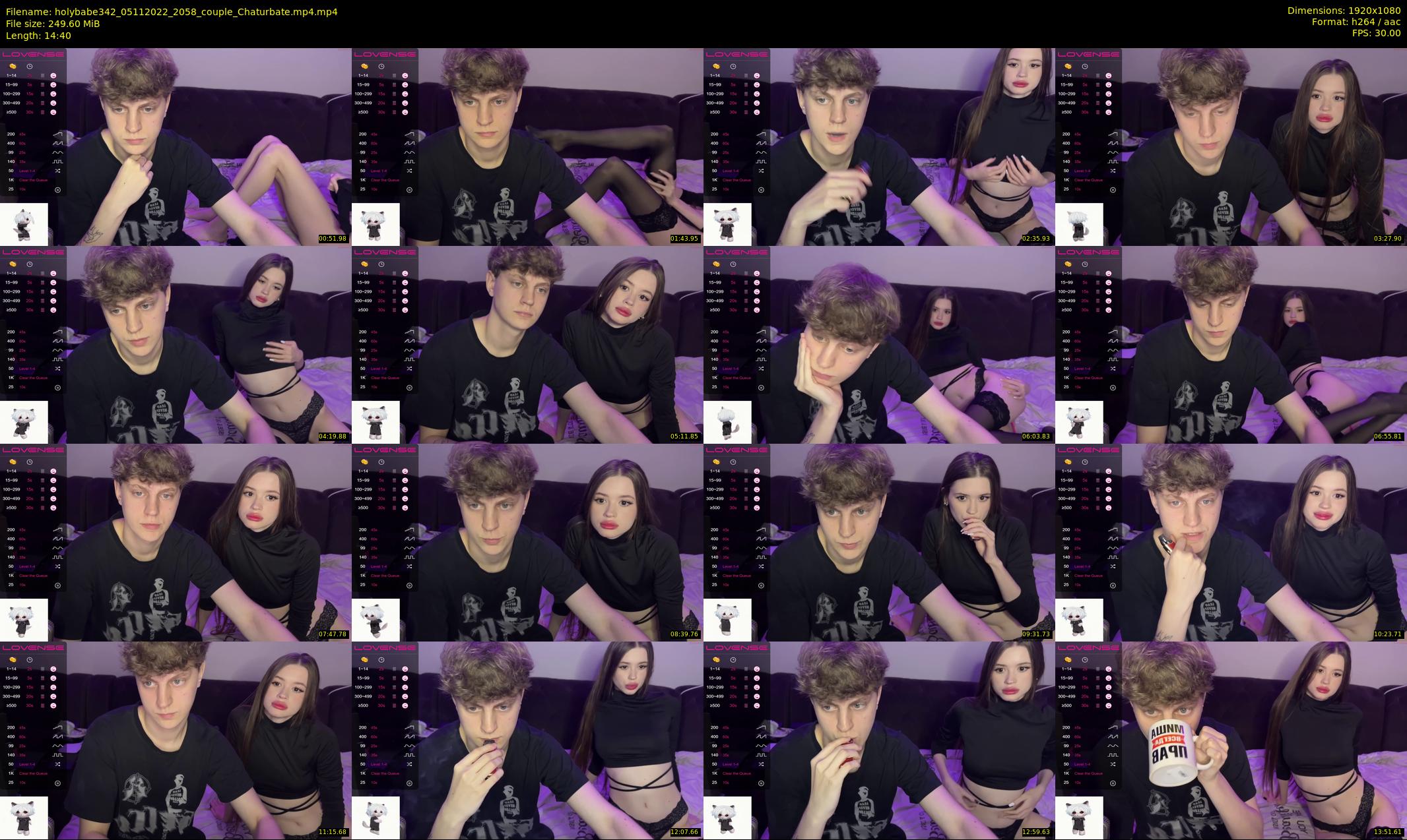 holybabe342 — 15 minute Chaturbate couple cam show recording, 1080p, Nov 5, 2022