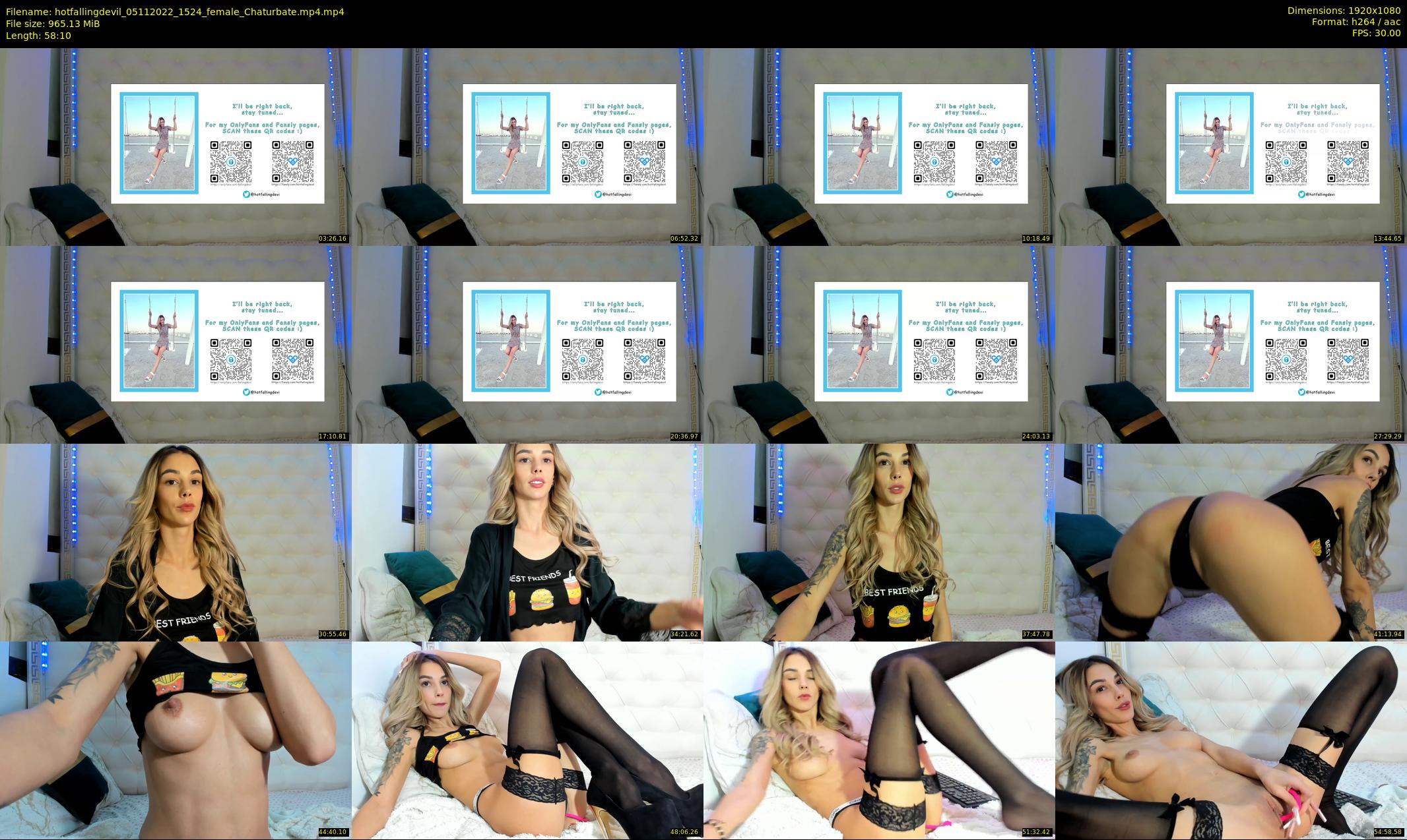 hotfallingdevil — 59 minute Chaturbate female cam show recording, 1080p, Nov 5, 2022