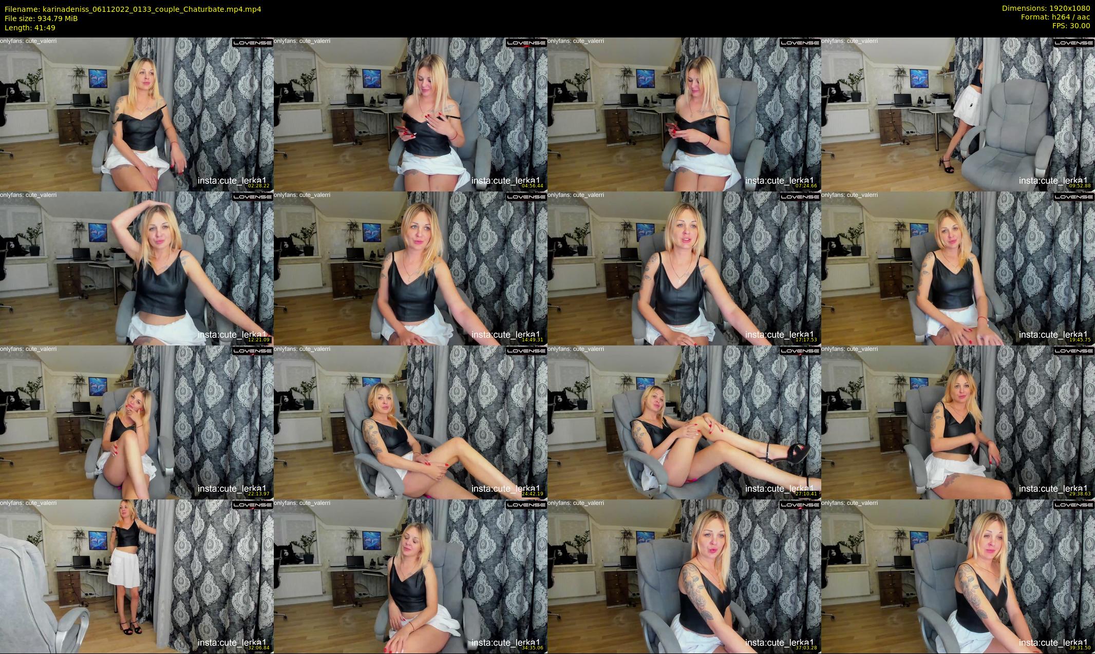 karinadeniss — 42 minute Chaturbate couple cam show recording, 1080p, Nov 6, 2022