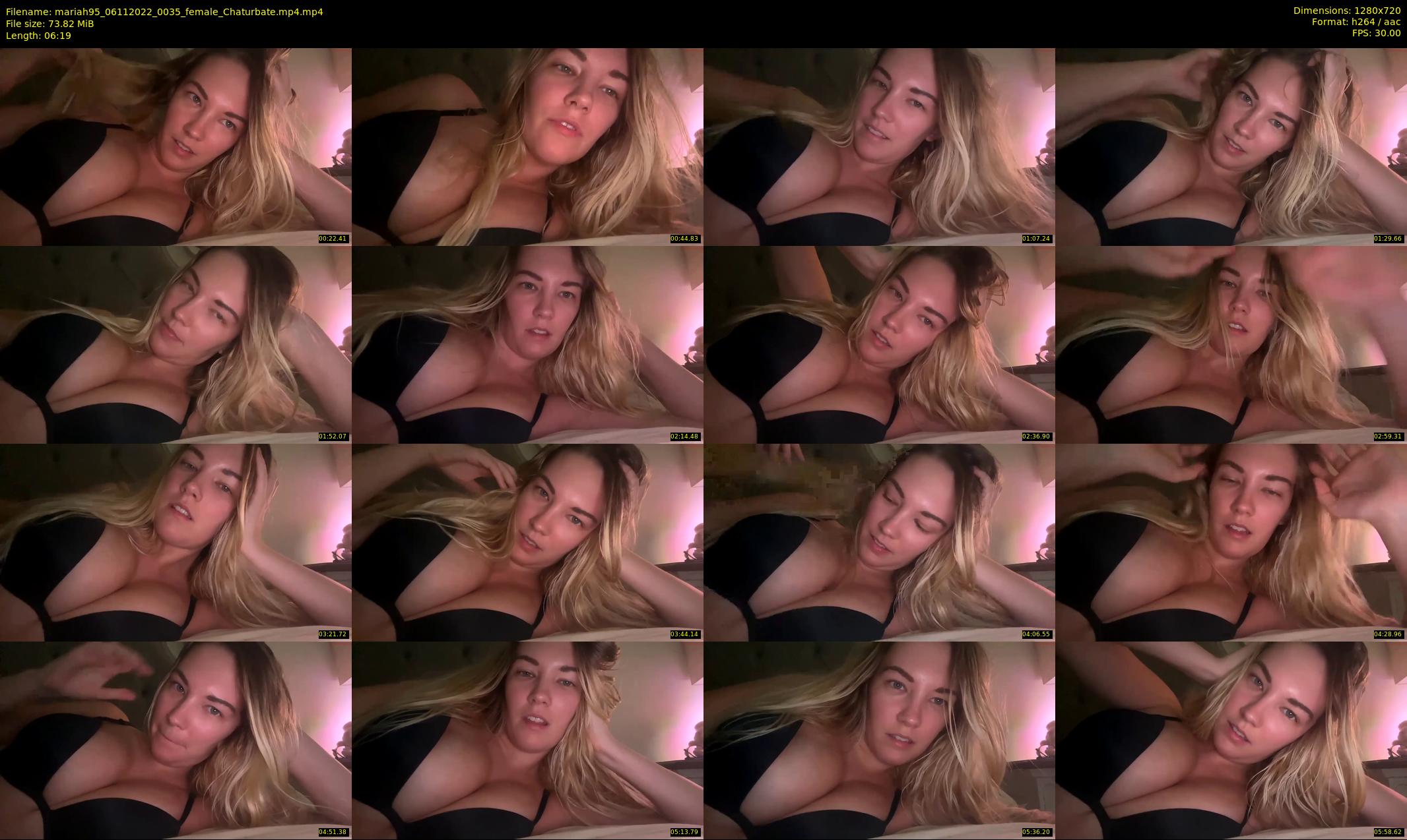 mariah95 — 7 minute Chaturbate female cam show recording, 720p, Nov 6, 2022