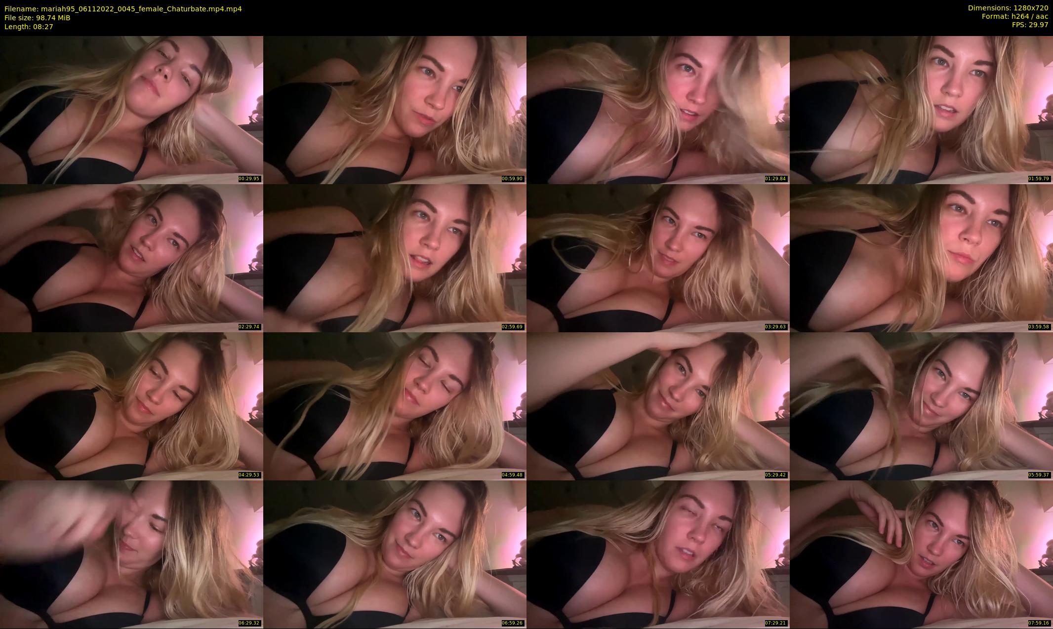 mariah95 — 9 minute Chaturbate female cam show recording, 720p, Nov 6, 2022