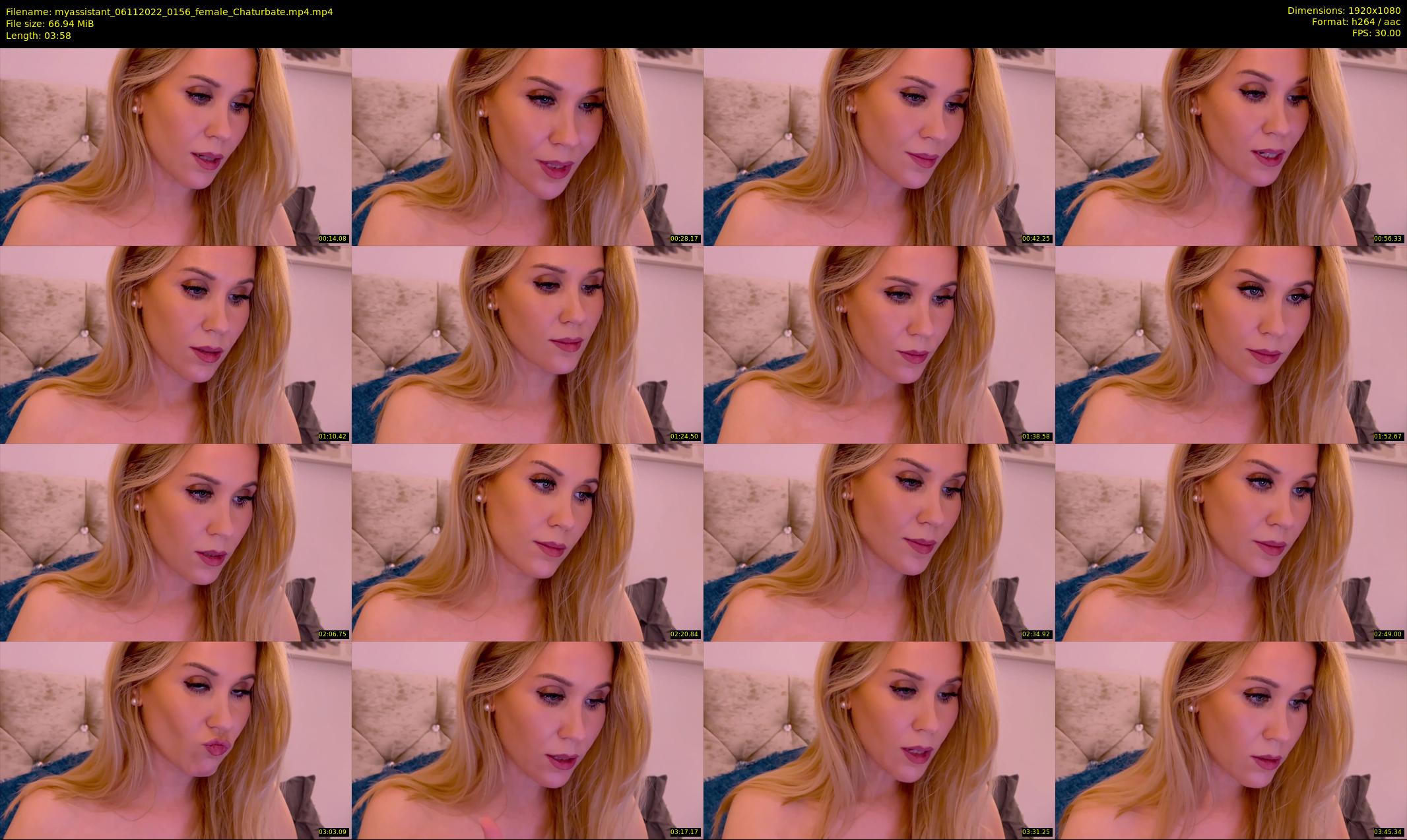 myassistant — 4 minute Chaturbate female cam show recording, 1080p, Nov 6, 2022
