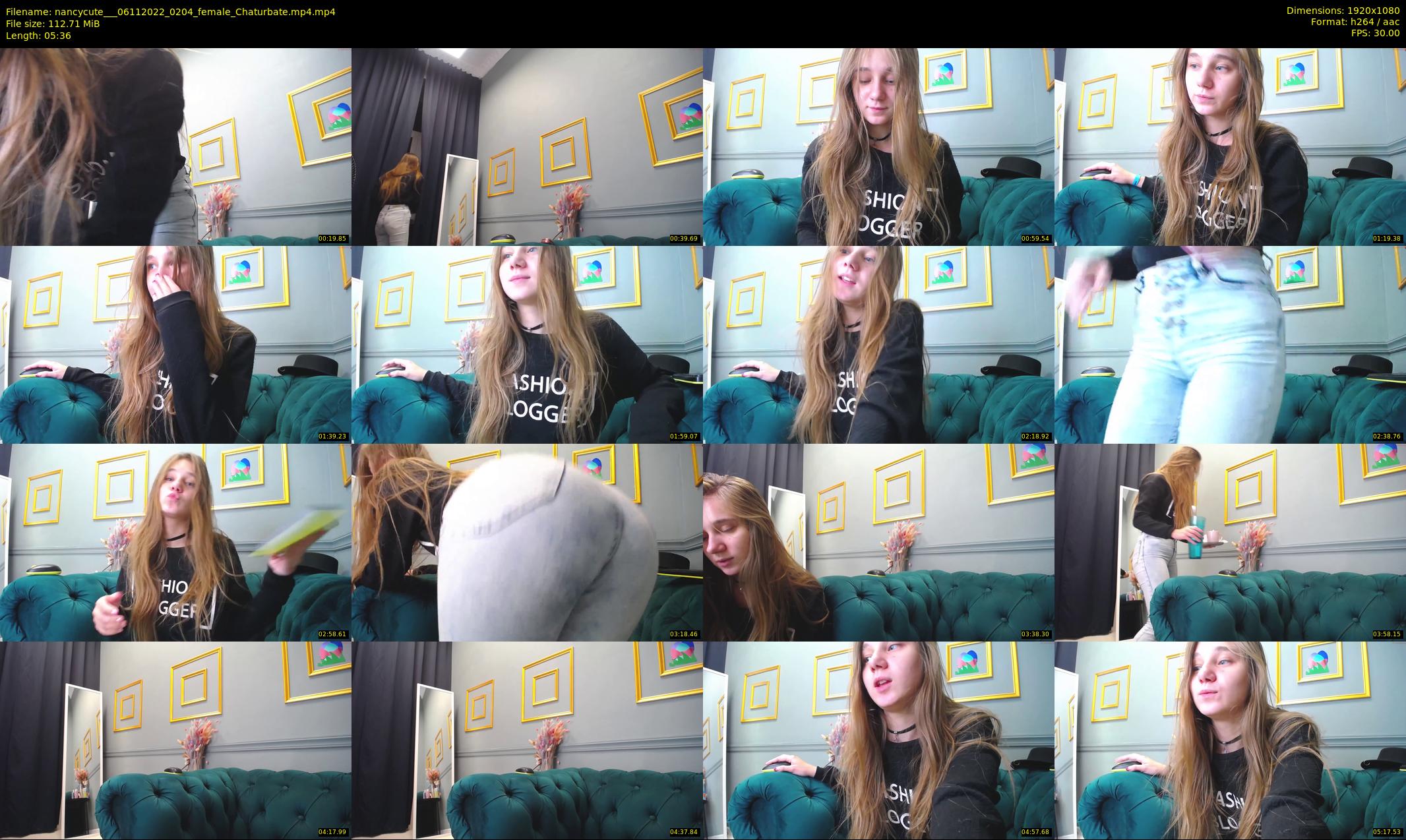 nancycute__ — 6 minute Chaturbate female cam show recording, 1080p, Nov 6, 2022