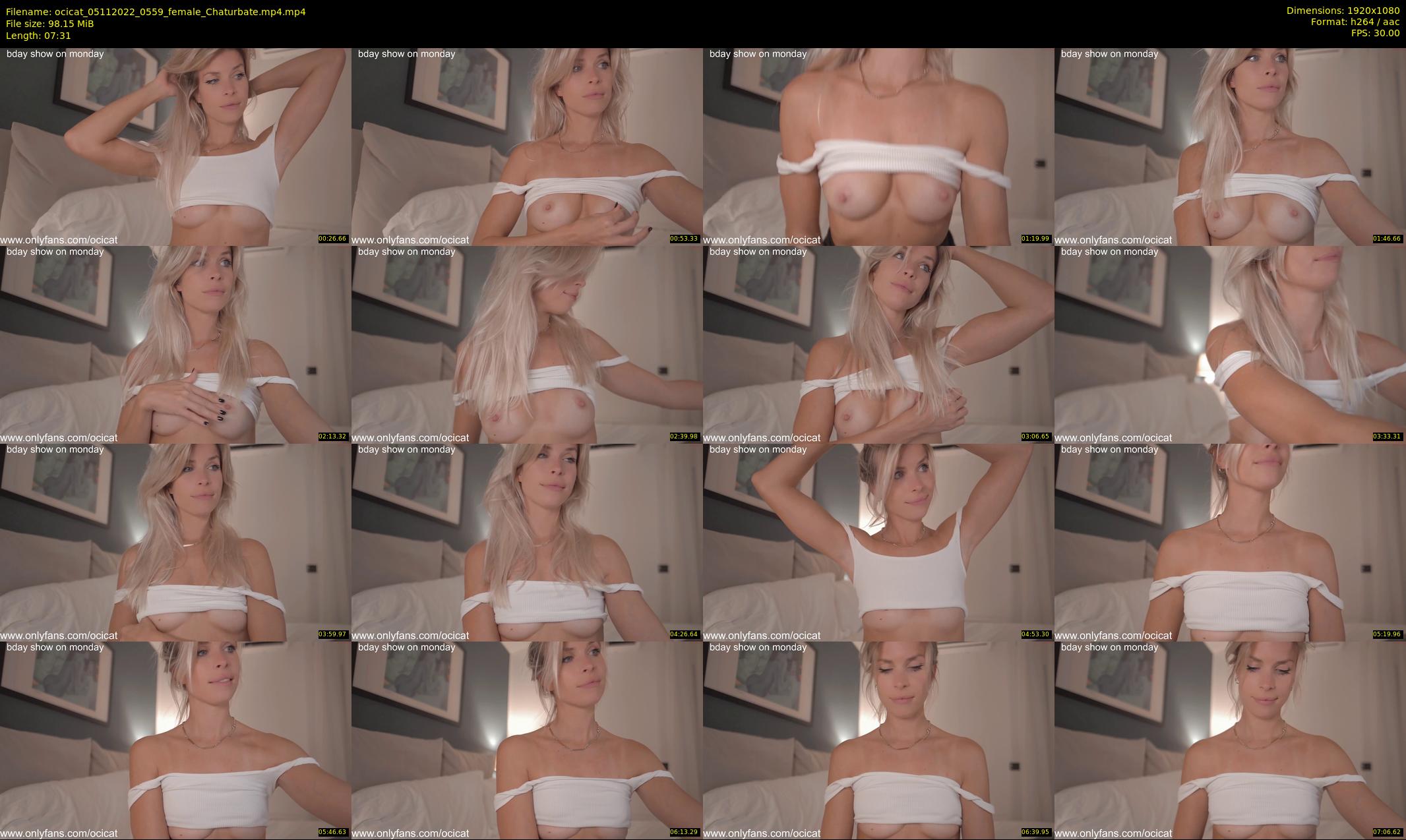 ocicat — 8 minute Chaturbate female cam show recording, 1080p, Nov 5, 2022