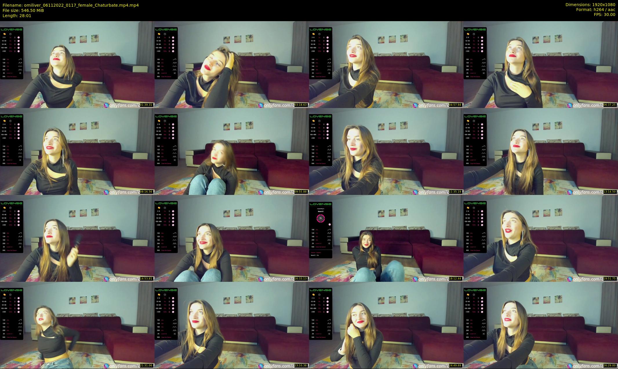 omiliver — 29 minute Chaturbate female cam show recording, 1080p, Nov 6, 2022