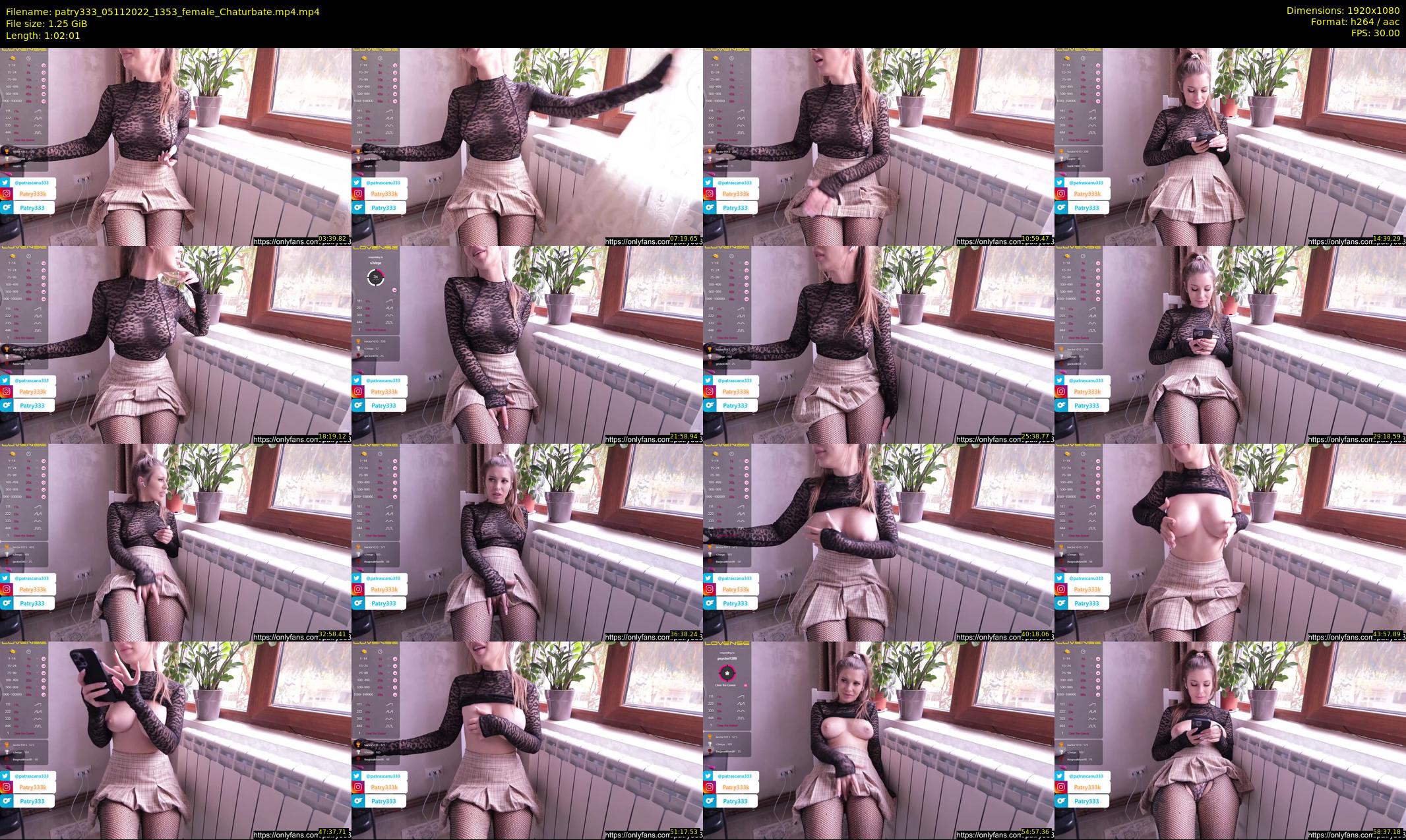 patry333 — 63 minute Chaturbate female cam show recording, 1080p, Nov 5, 2022
