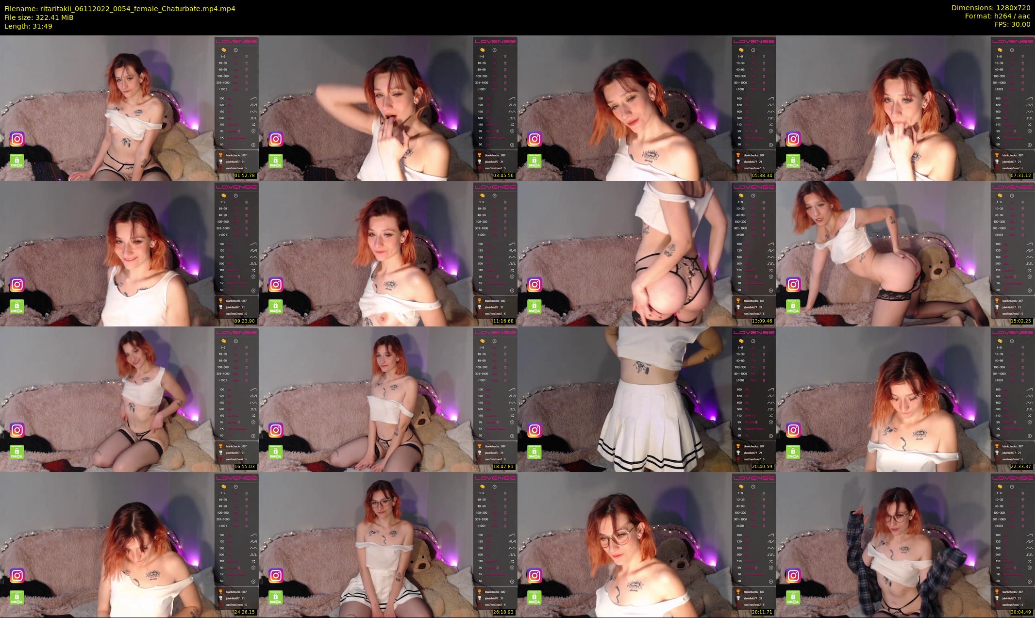 ritaritakii — 32 minute Chaturbate female cam show recording, 720p, Nov 6, 2022