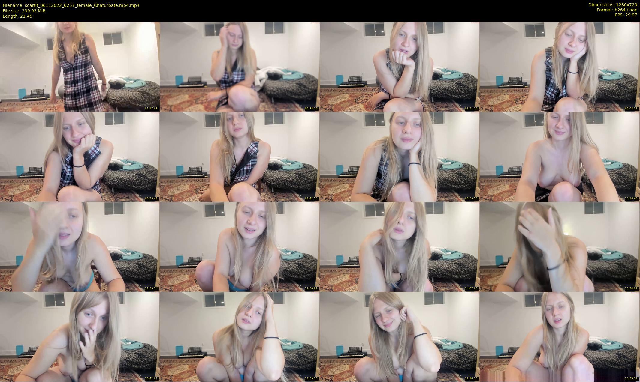 scartit — 22 minute Chaturbate female cam show recording, 720p, Nov 6, 2022