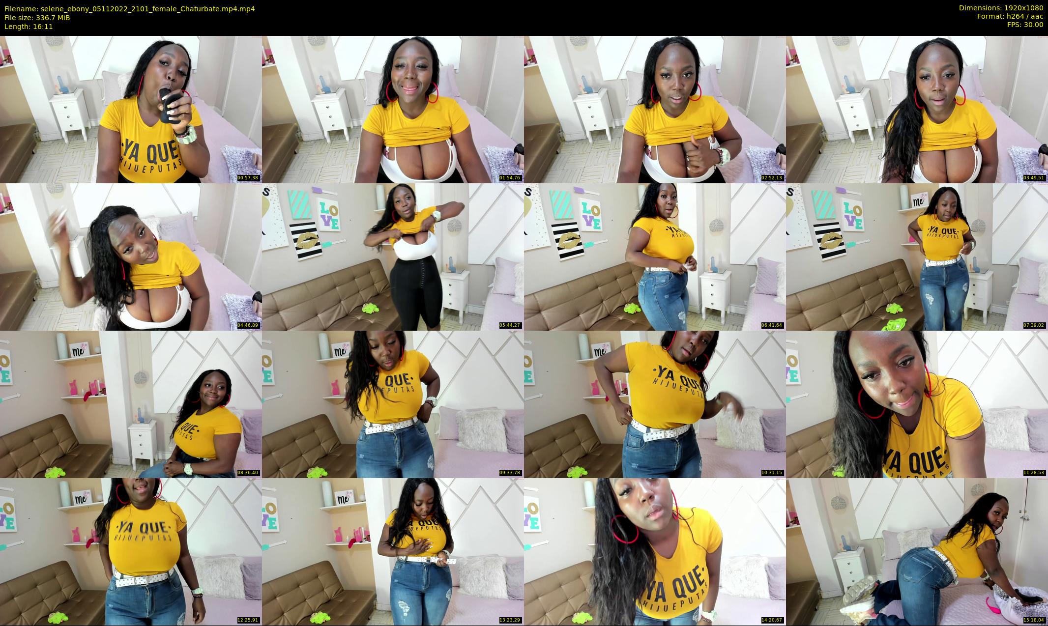 selene_ebony — 17 minute Chaturbate female cam show recording, 1080p, Nov 5, 2022