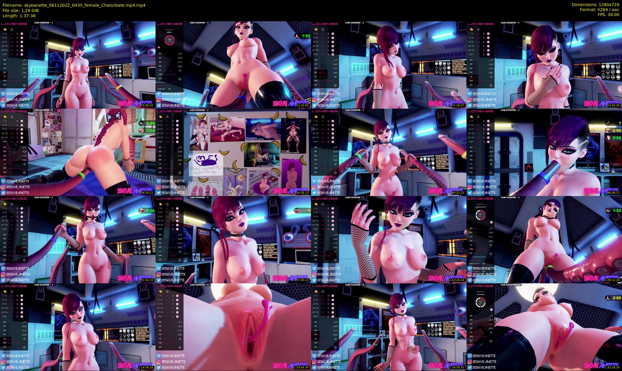 skyeanette — 98 minute Chaturbate female cam show recording, 720p, Nov 6, 2022