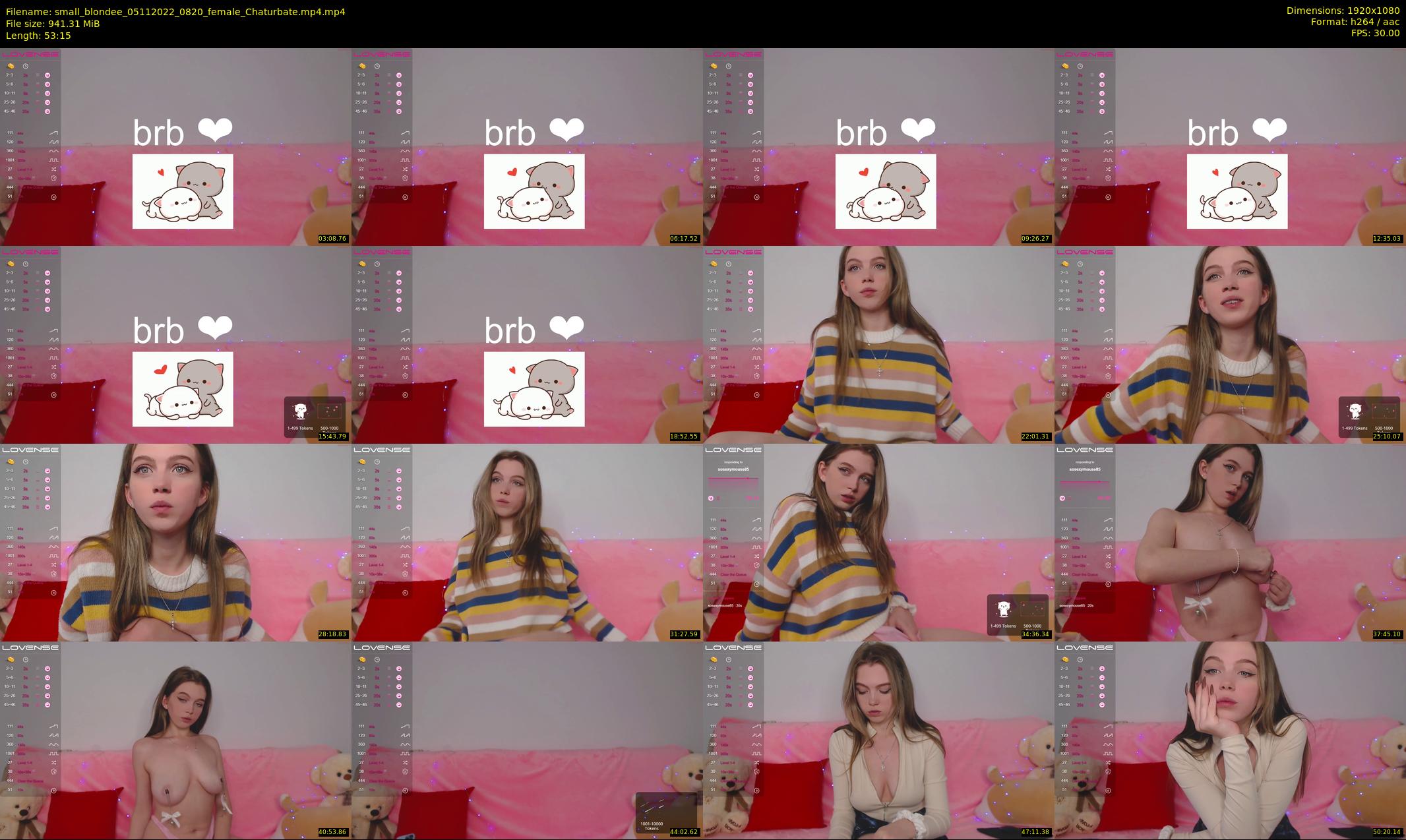 small_blondee — 54 minute Chaturbate female cam show recording, 1080p, Nov 5, 2022