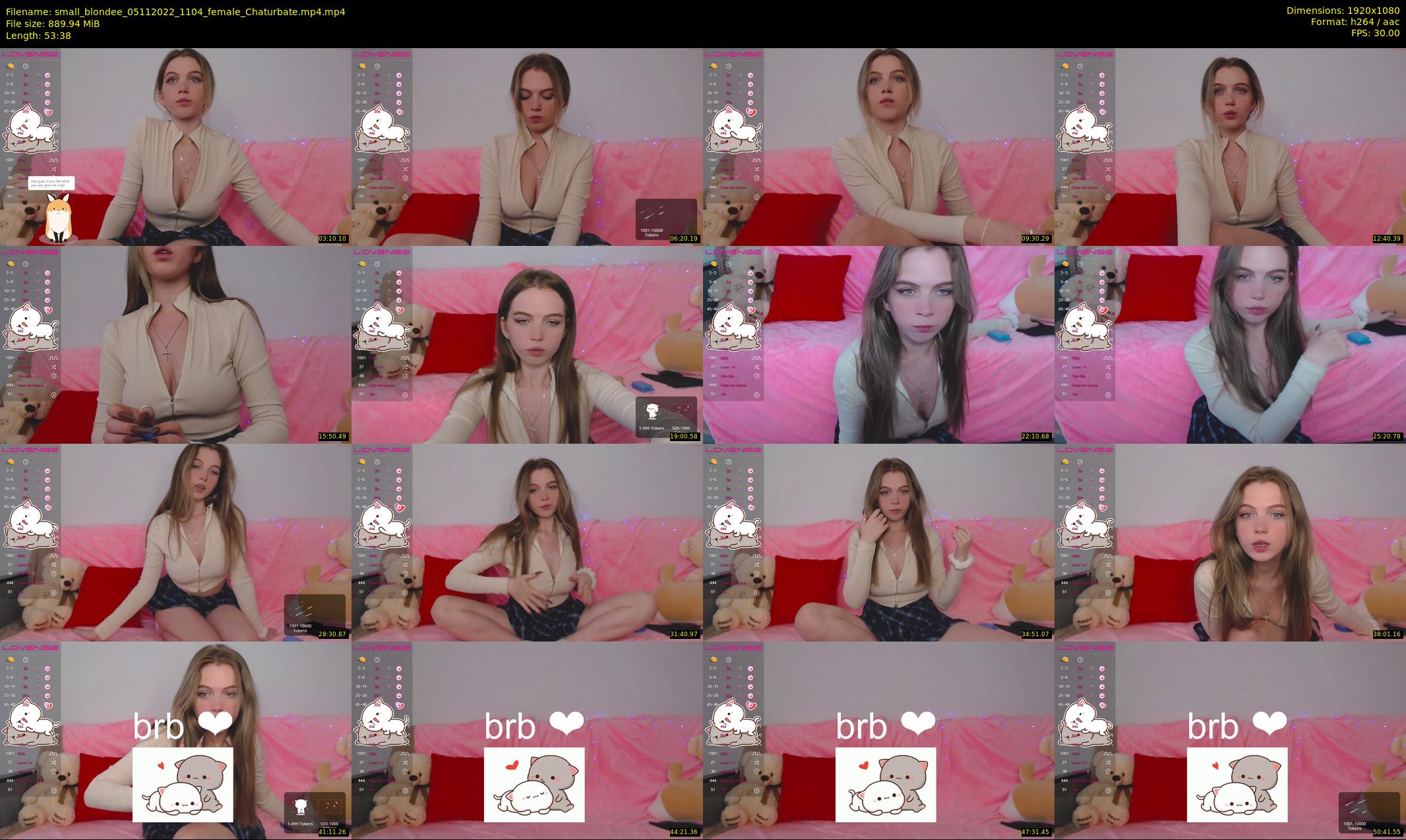 small_blondee — 54 minute Chaturbate female cam show recording, 1080p, Nov 5, 2022