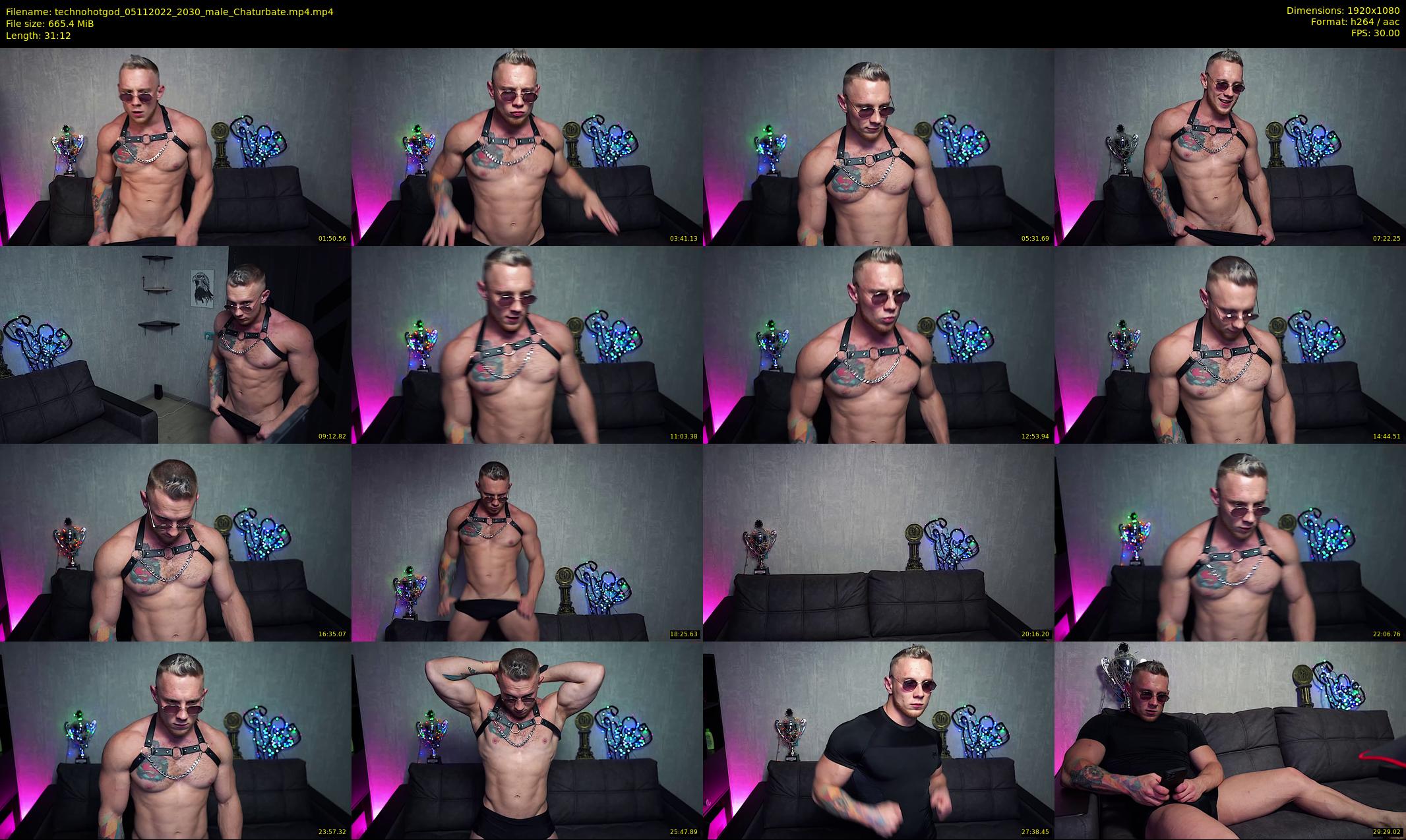 technohotgod — 32 minute Chaturbate male cam show recording, 1080p, Nov 5, 2022