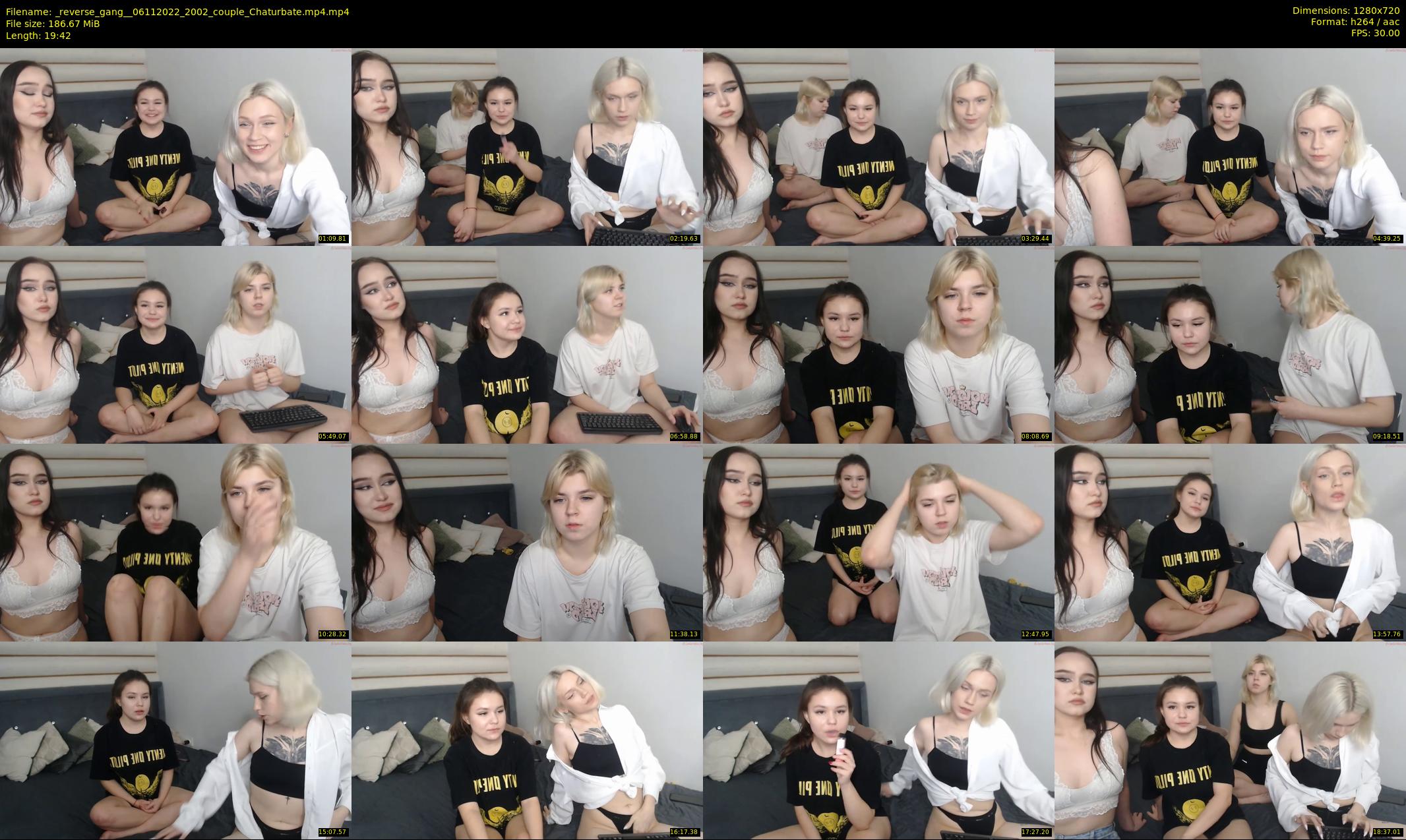 _reverse_gang_ — 20 minute Chaturbate couple cam show recording, 720p, Nov 6, 2022