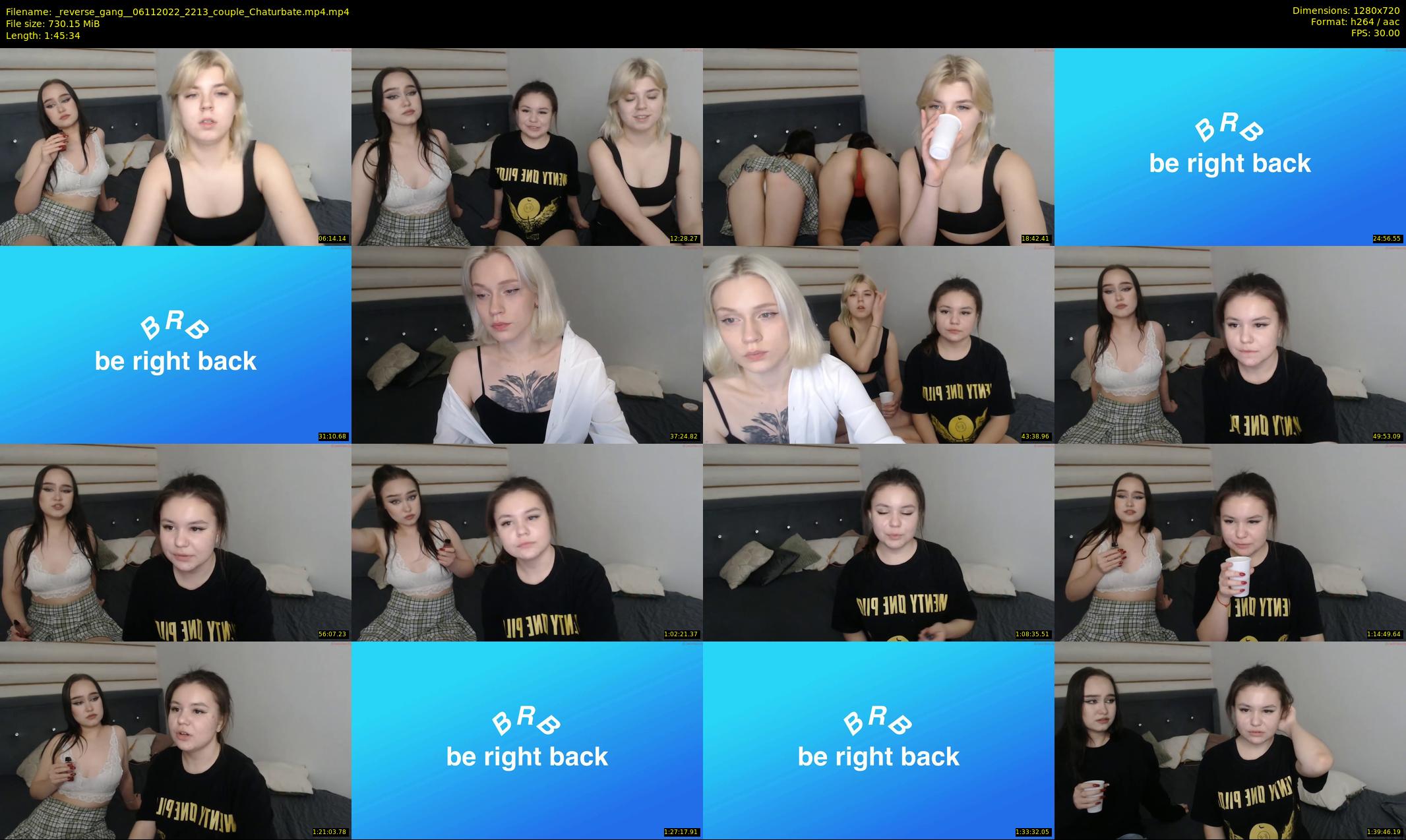 _reverse_gang_ — 106 minute Chaturbate couple cam show recording, 720p, Nov 6, 2022