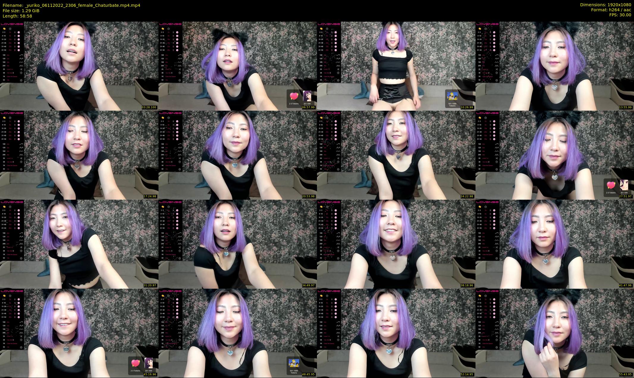 _yuriko — 59 minute Chaturbate female cam show recording, 1080p, Nov 6, 2022