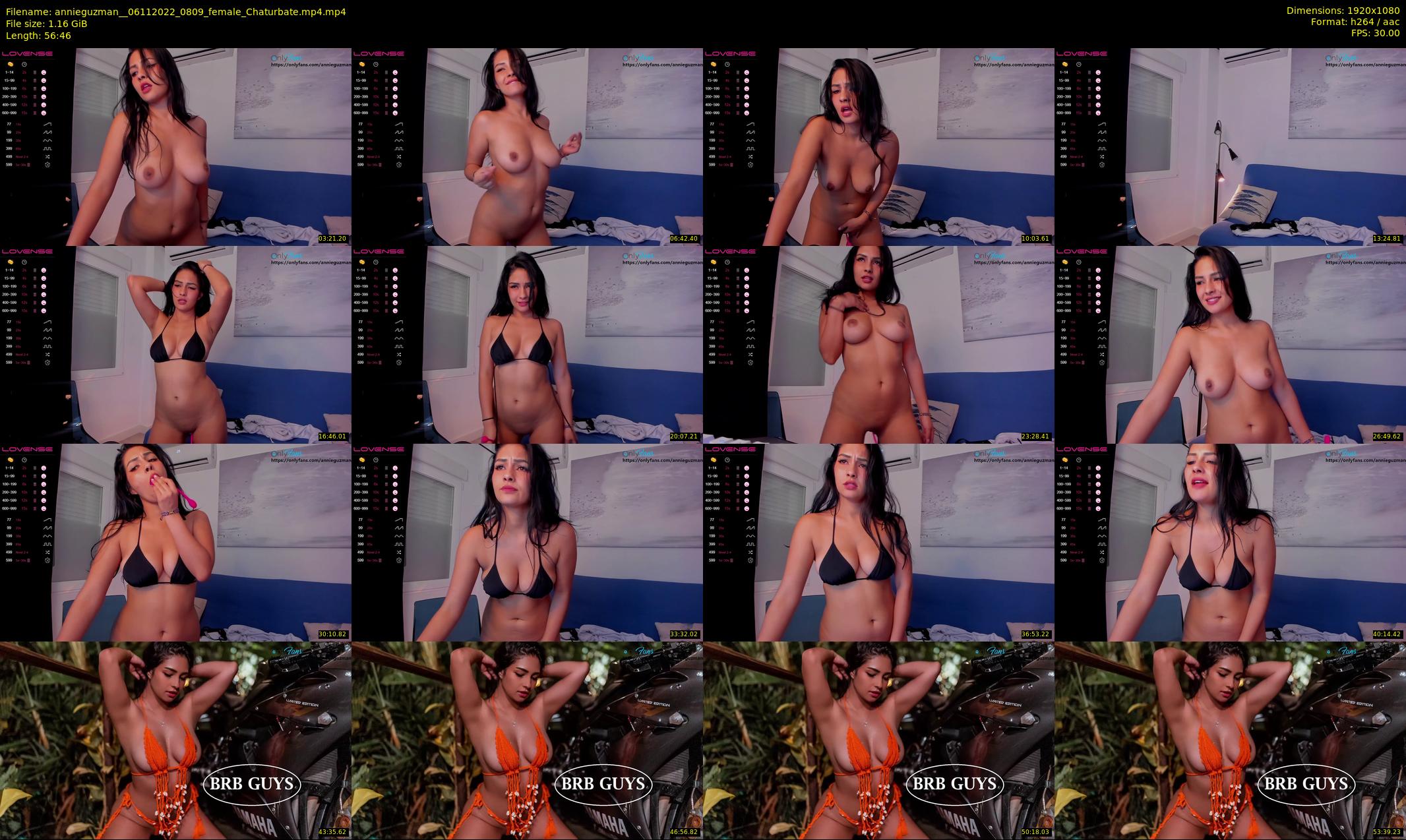 annieguzman_ — 57 minute Chaturbate female cam show recording, 1080p, Nov 6, 2022