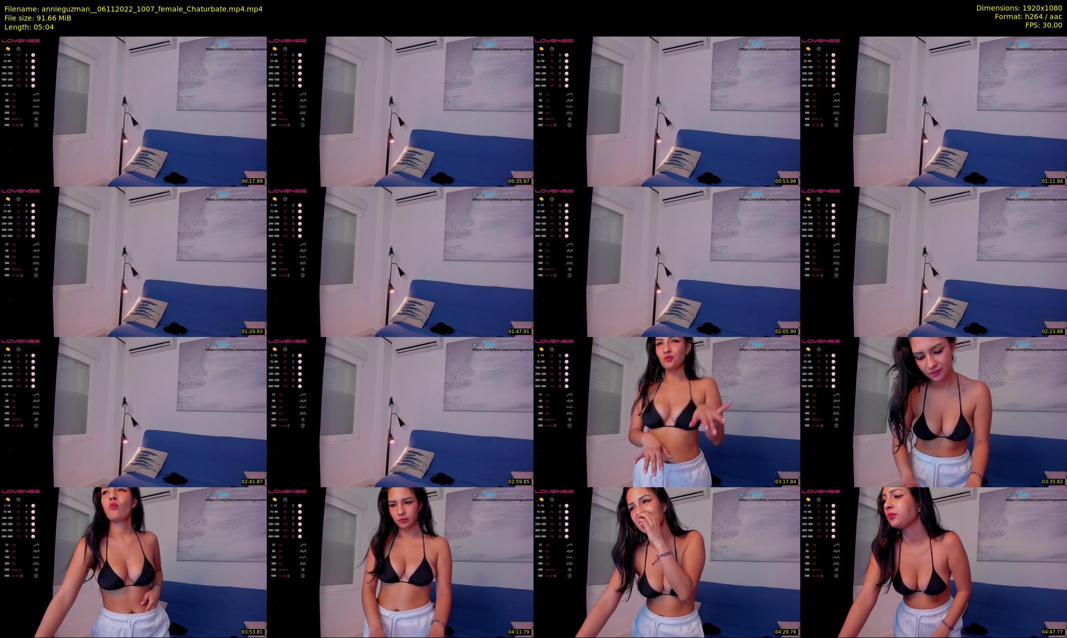 annieguzman_ — 6 minute Chaturbate female cam show recording, 1080p, Nov 6, 2022