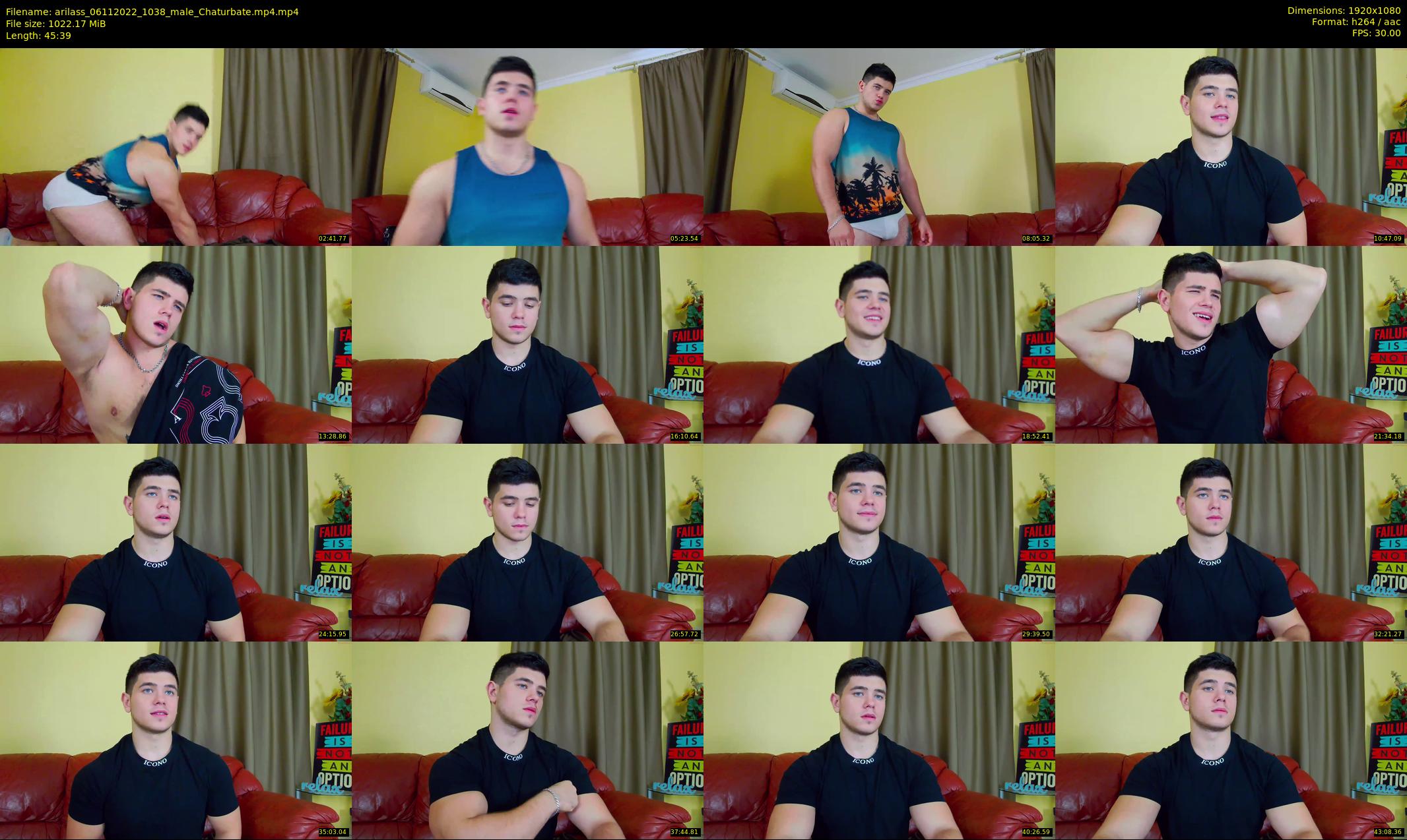 arilass — 46 minute Chaturbate male cam show recording, 1080p, Nov 6, 2022