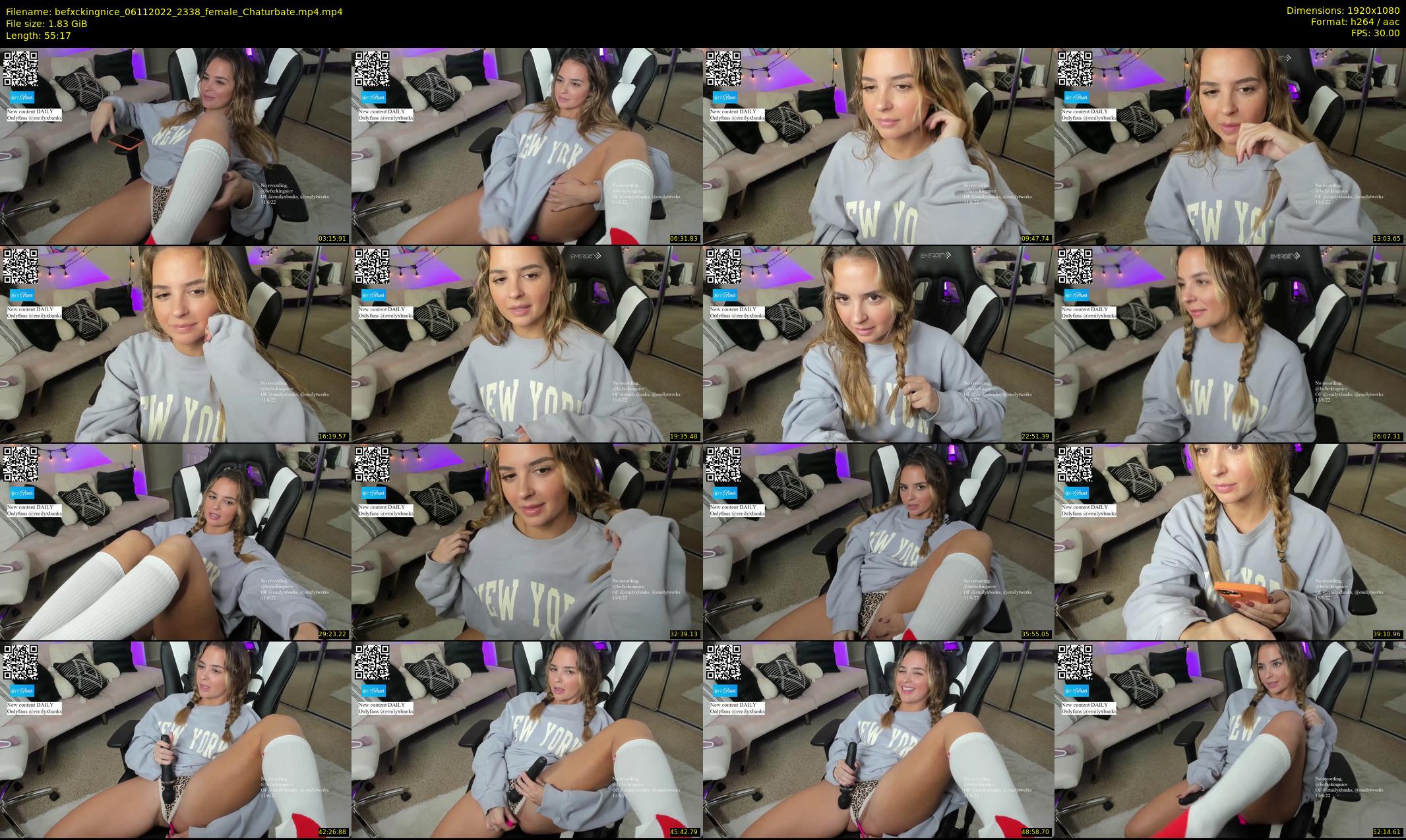 befxckingnice — 56 minute Chaturbate female cam show recording, 1080p, Nov 6, 2022