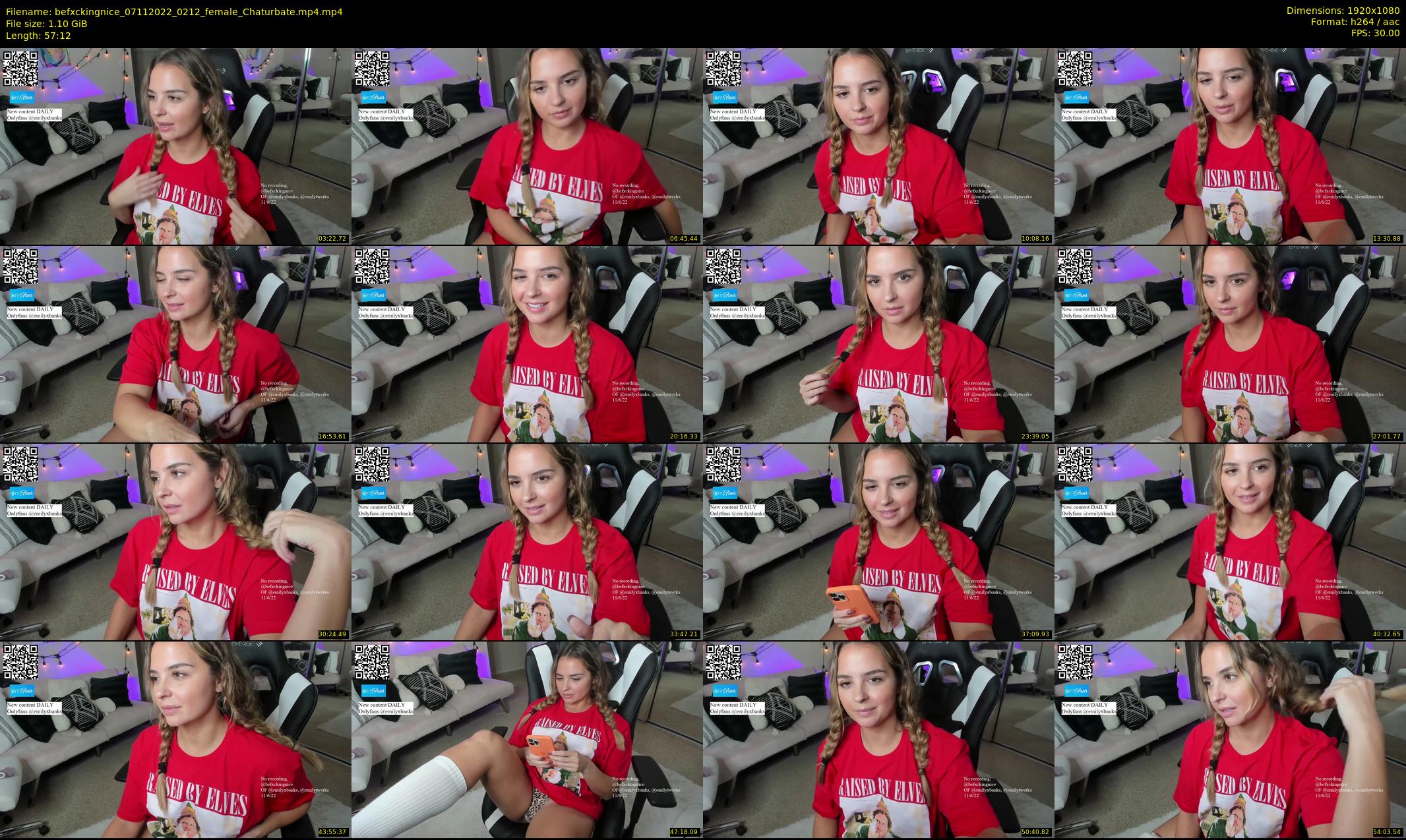 befxckingnice — 58 minute Chaturbate female cam show recording, 1080p, Nov 7, 2022