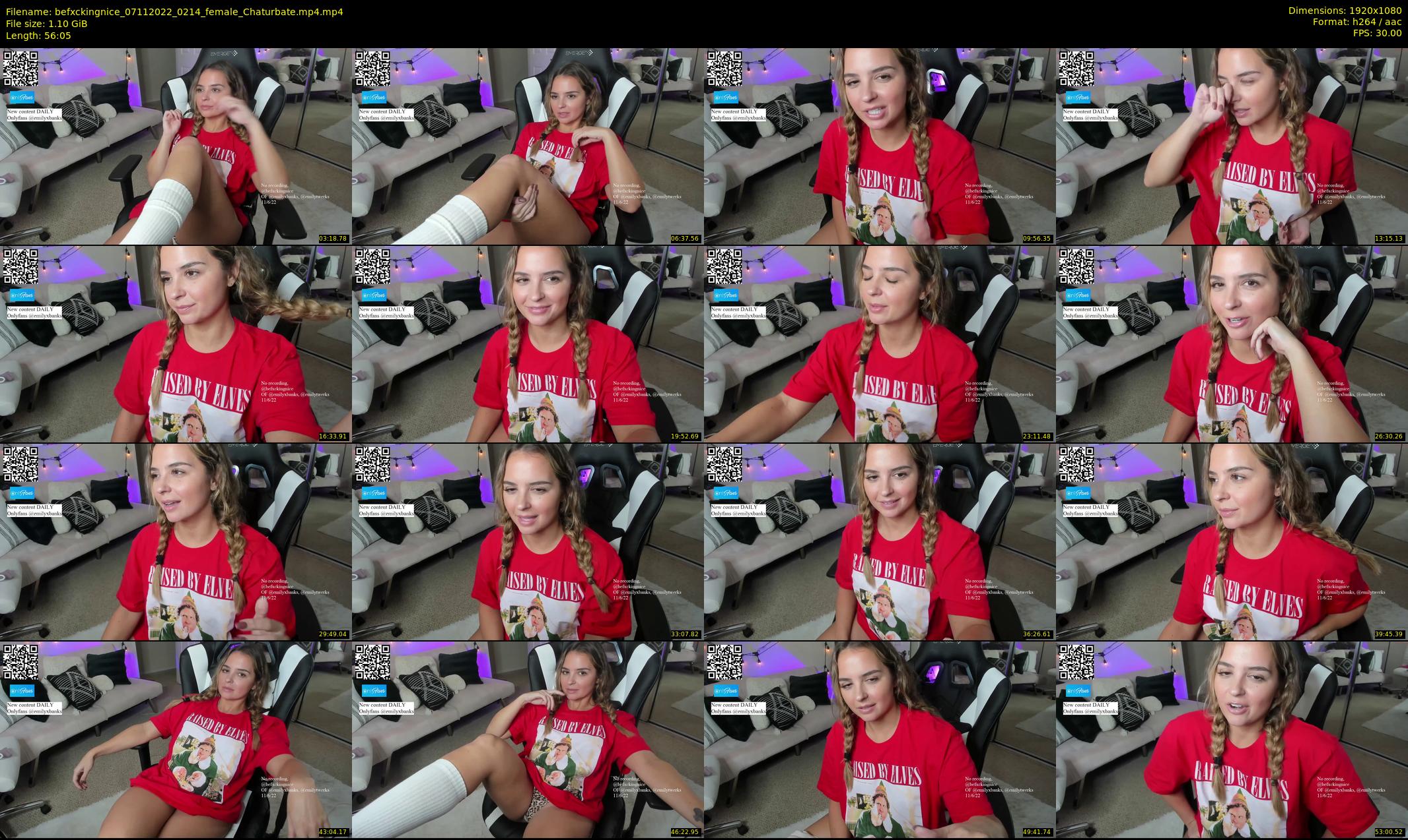 befxckingnice — 57 minute Chaturbate female cam show recording, 1080p, Nov 7, 2022