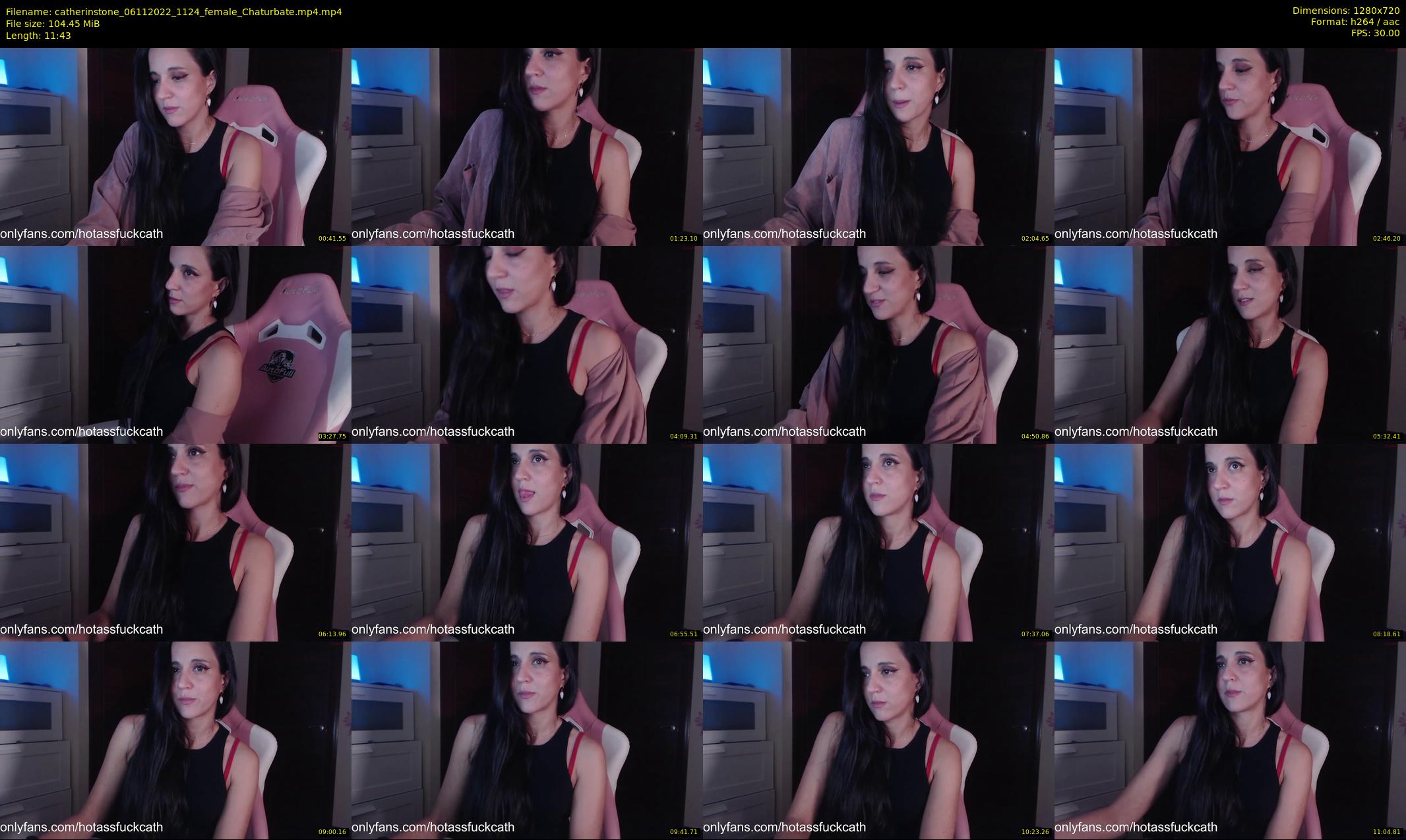 catherinstone — 12 minute Chaturbate female cam show recording, 720p, Nov 6, 2022