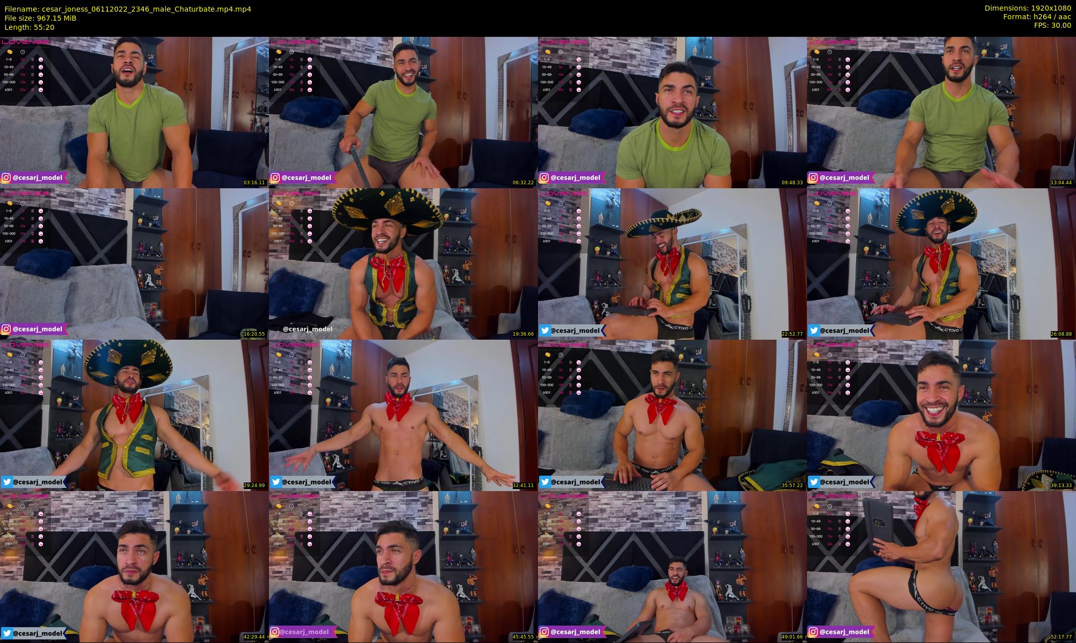 cesar_joness — 56 minute Chaturbate male cam show recording, 1080p, Nov 6, 2022
