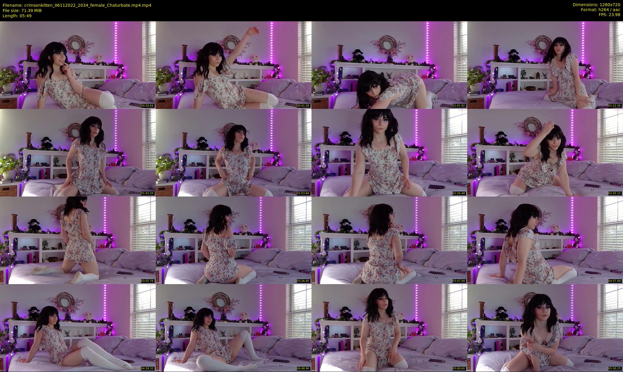 crimsonkitten — 6 minute Chaturbate female cam show recording, 720p, Nov 6, 2022