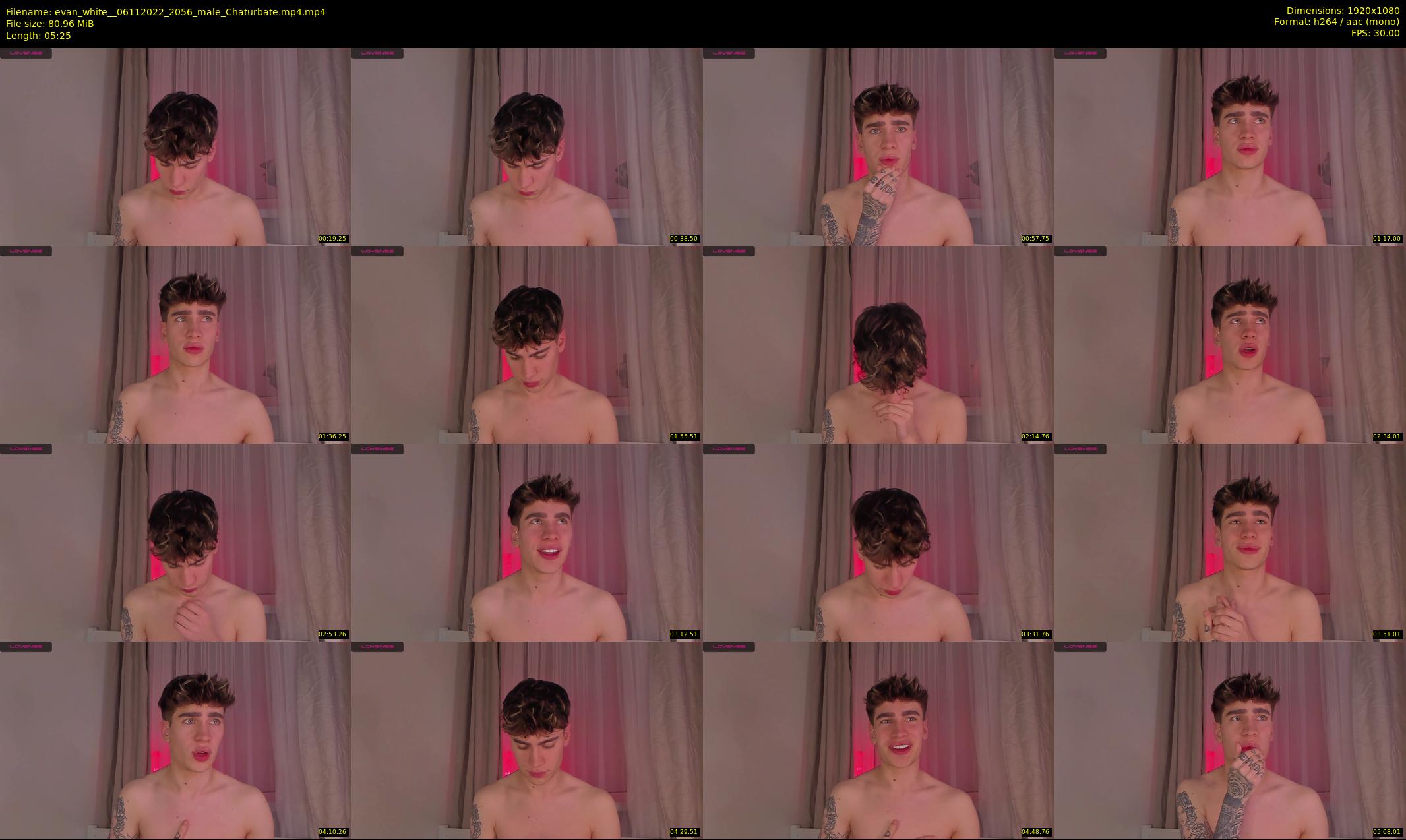 evan_white_ — 6 minute Chaturbate male cam show recording, 1080p, Nov 6, 2022