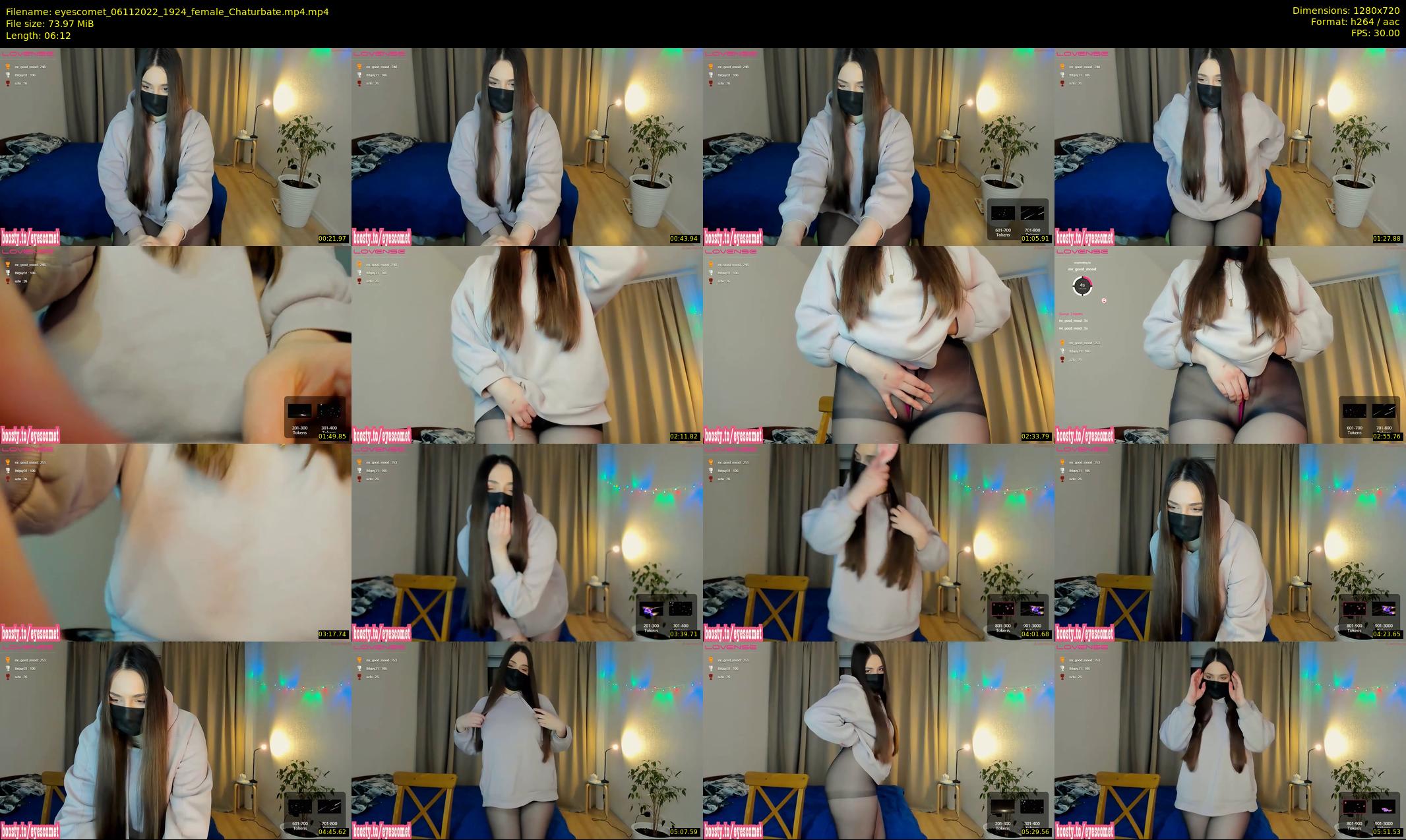 eyescomet — 7 minute Chaturbate female cam show recording, 720p, Nov 6, 2022
