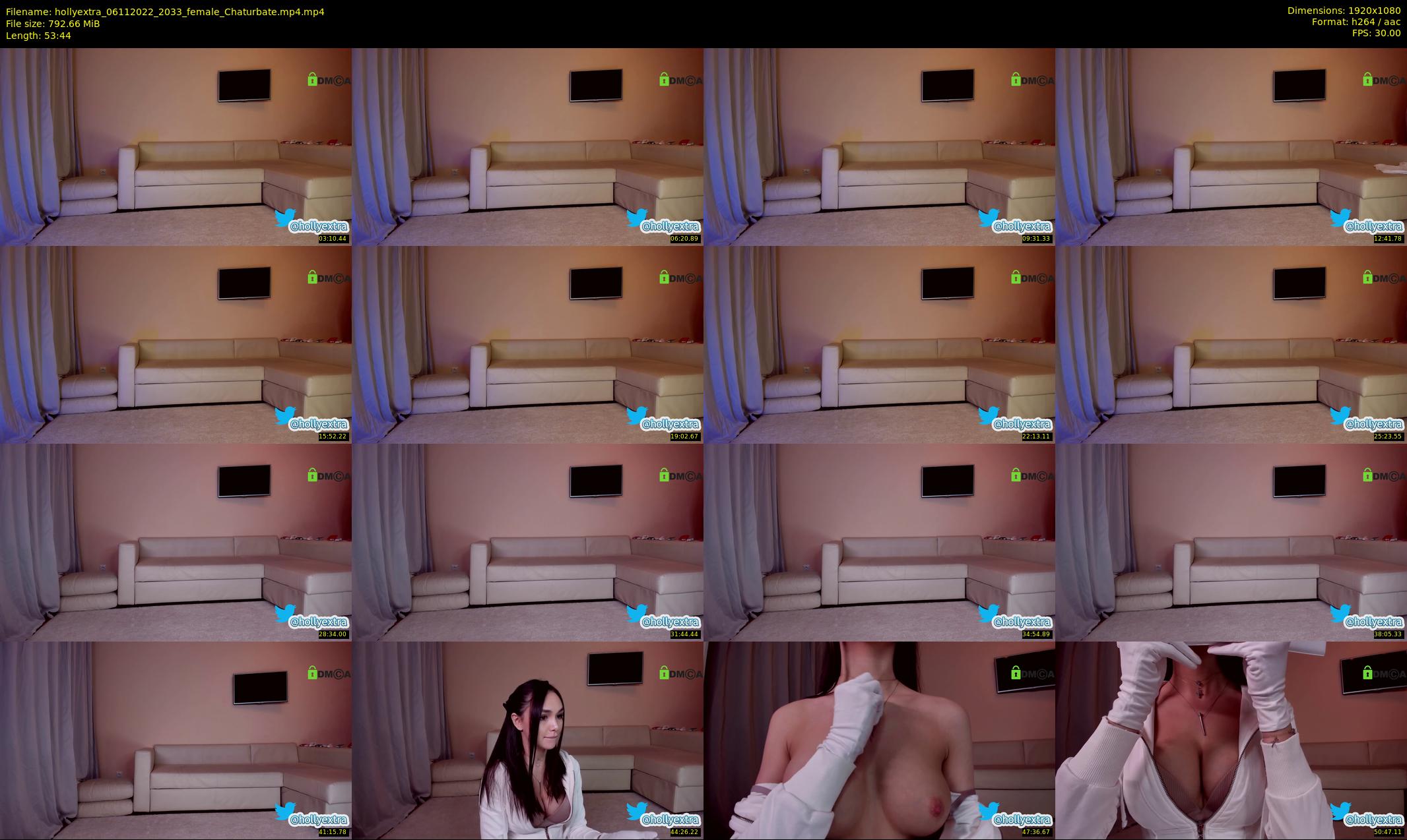 hollyextra — 54 minute Chaturbate female cam show recording, 1080p, Nov 6, 2022