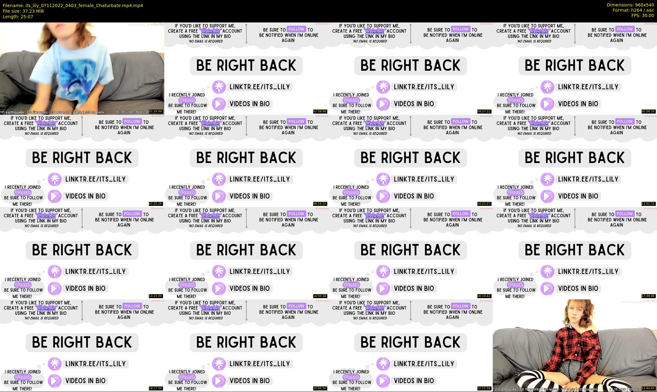 its_lily — 26 minute Chaturbate female cam show recording, 480p, Nov 7, 2022